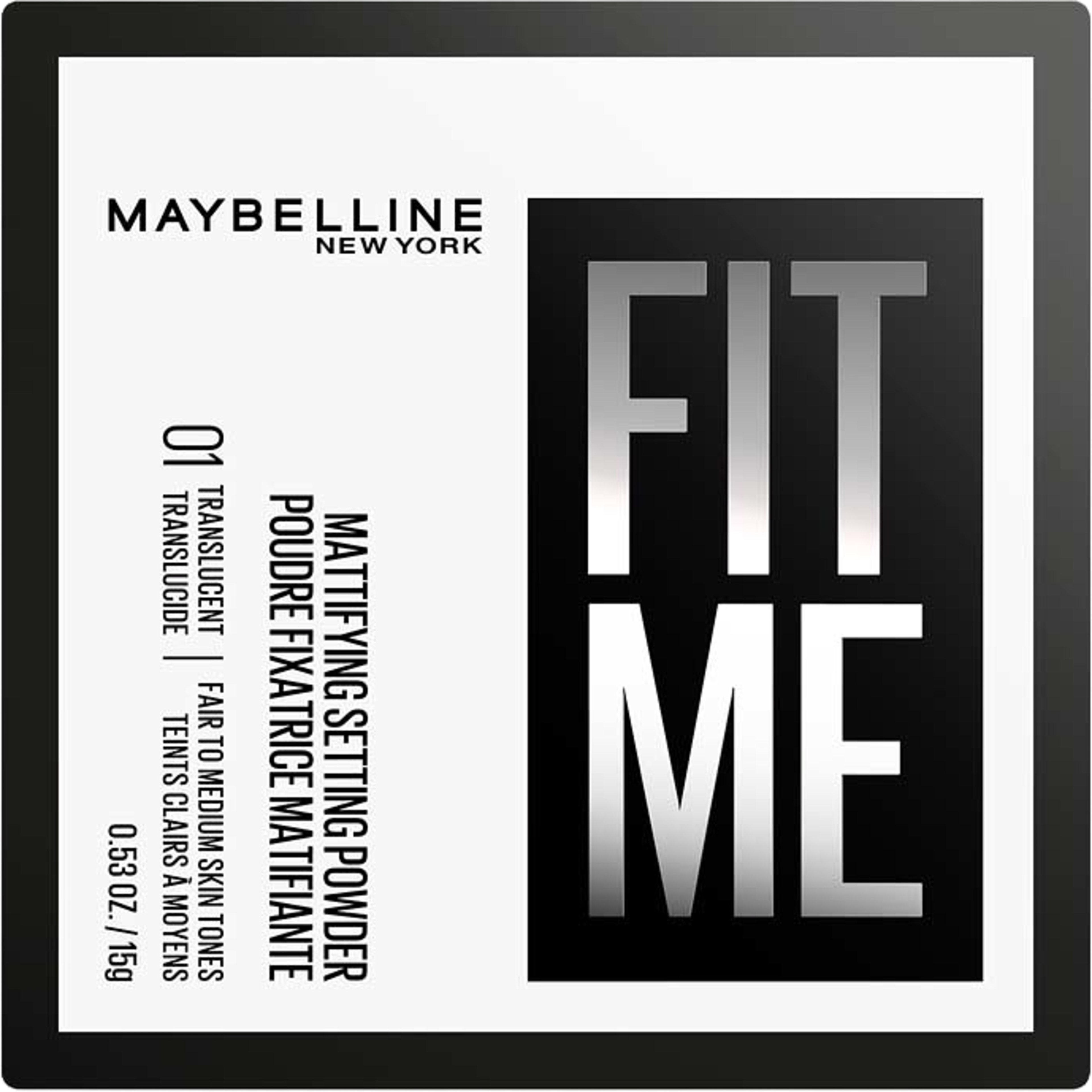 Fit Me Loose Setting Powder, från Maybelline, i färgen Translucent. Klicka för att öppna bilden i stort format