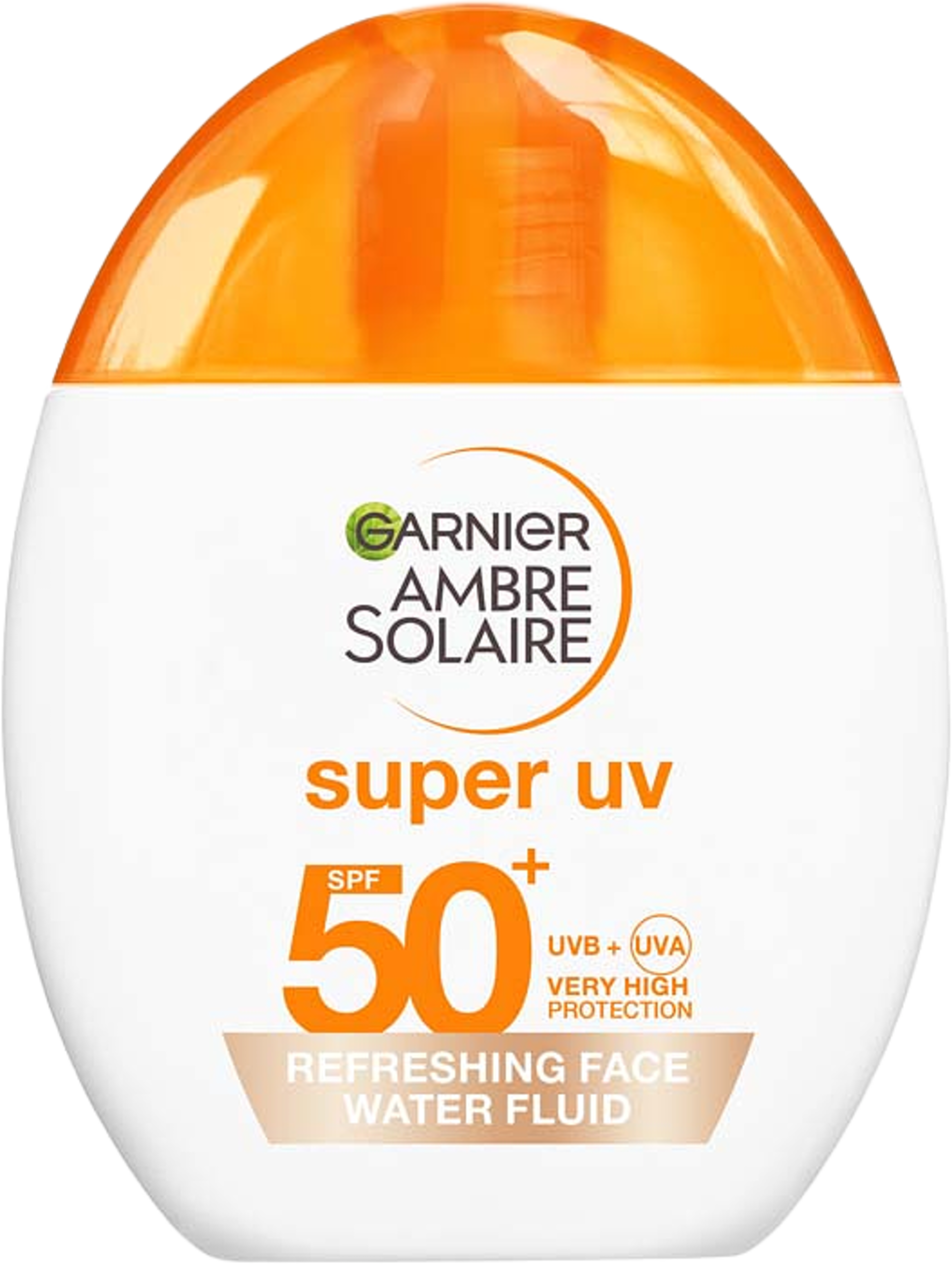 Ambre Solaire Super UV Refreshing Face Water Fluid SPF50+, från Garnier. Klicka för att öppna bilden i stort format