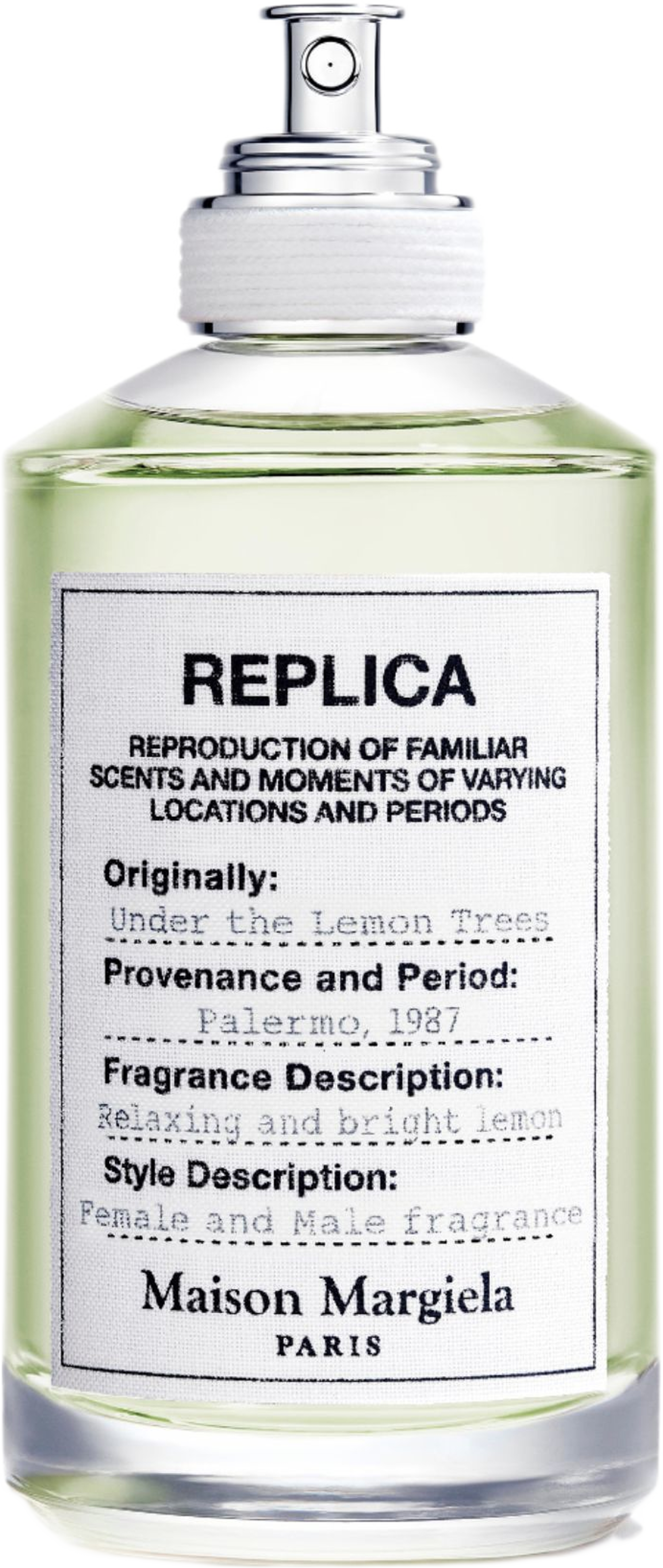 Under The Lemon Trees Eau de Toilette, från Maison Margiela. Klicka för att öppna bilden i stort format