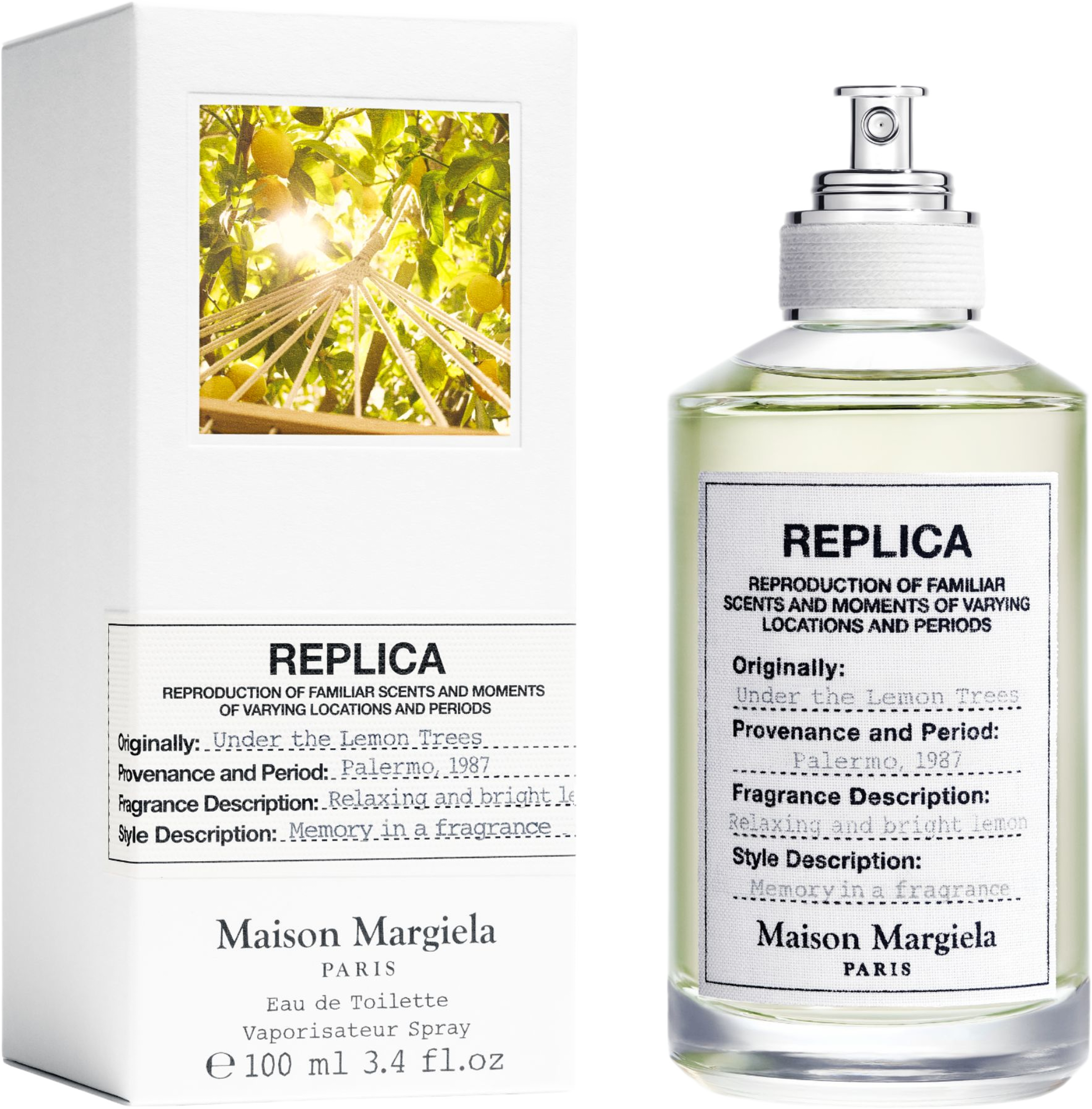 Under The Lemon Trees Eau de Toilette, från Maison Margiela. Klicka för att öppna bilden i stort format