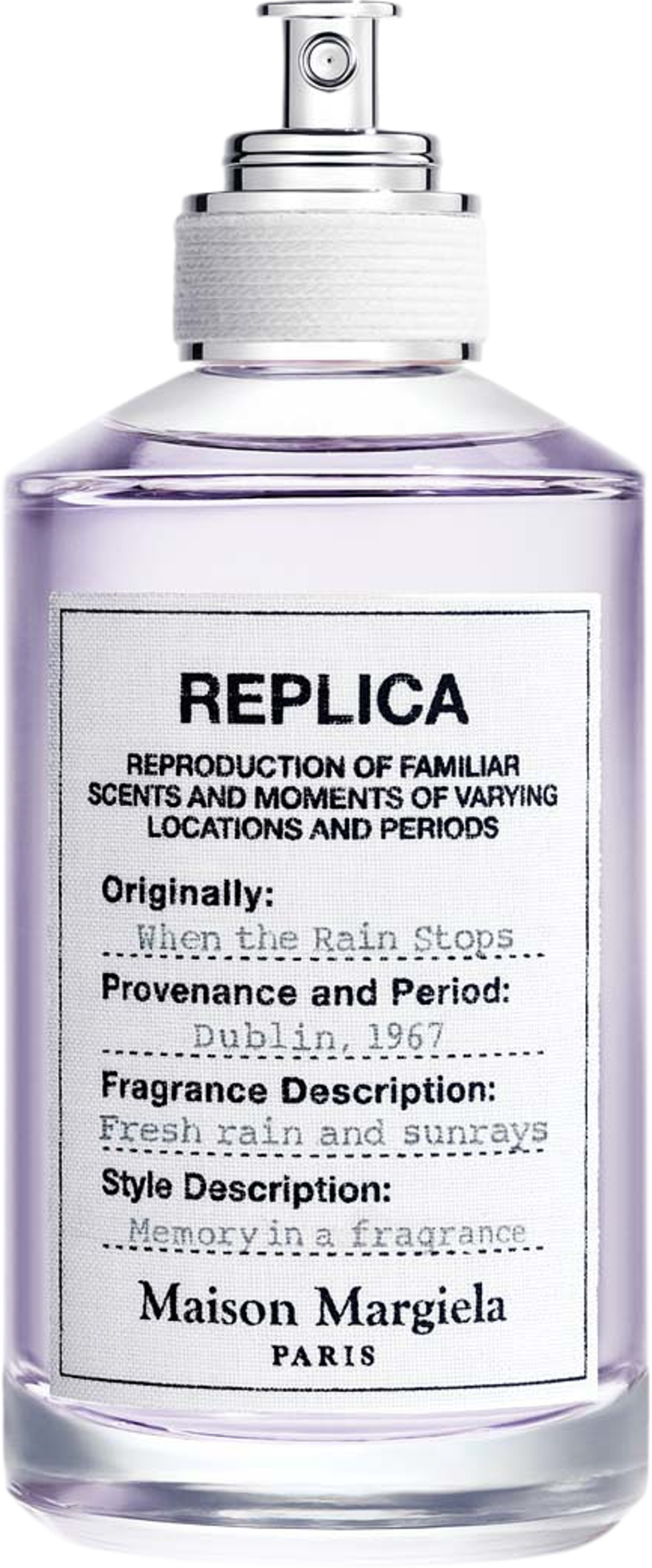 Rain Stops Eau de Toilette, från Maison Margiela. Klicka för att öppna bilden i stort format