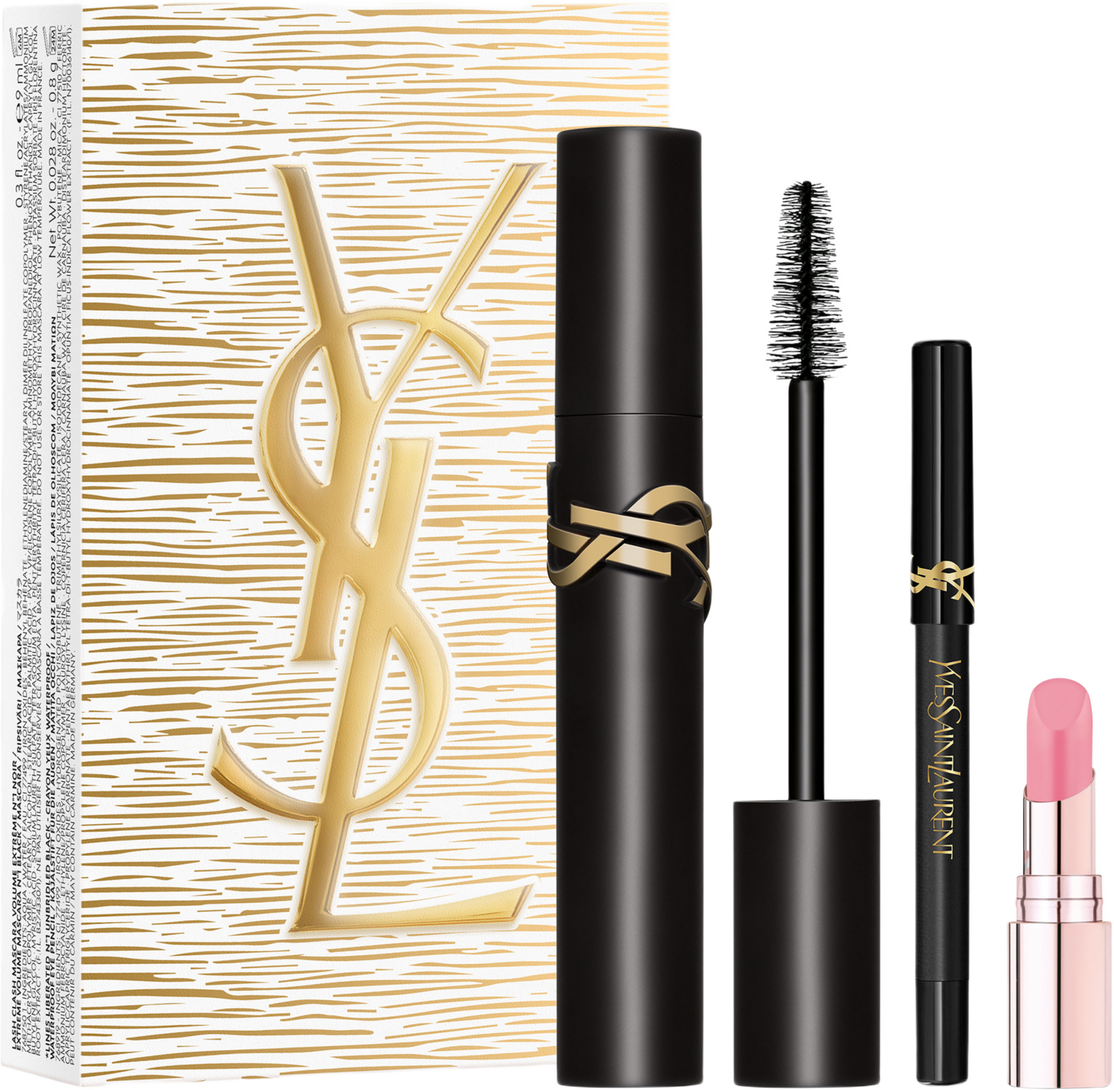 Lash Clash Mascara & Lines Liberated & YSL Loveshine Candy Glow Holiday Set, från Yves Saint Laurent. Klicka för att öppna bilden i stort format