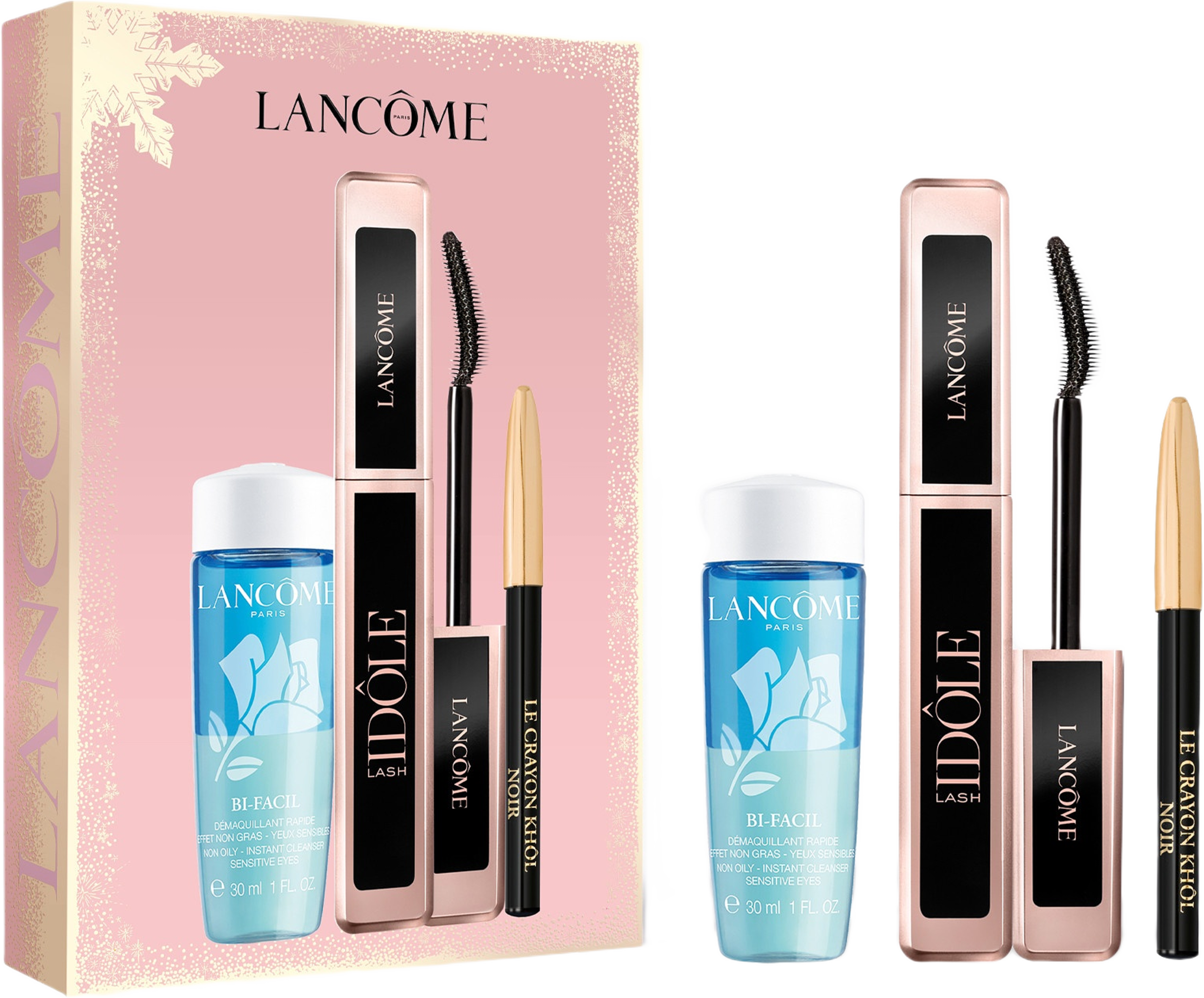Lash Idole + MINI KHOL + BI FACIL Holiday Set 2025, från Lancôme.