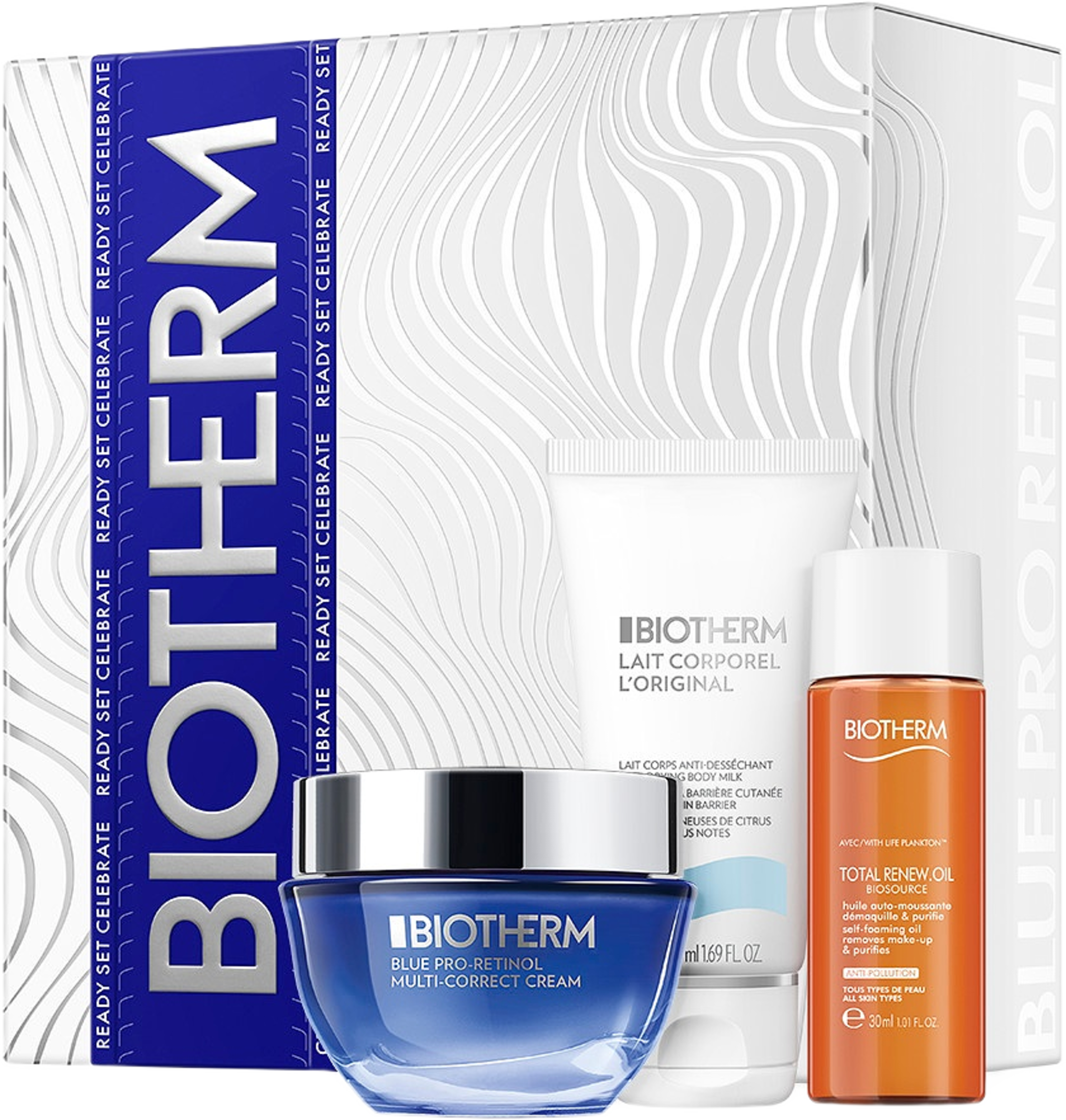 Blue Therapy Pro-Retinol Holiday Set 2025, från Biotherm.
