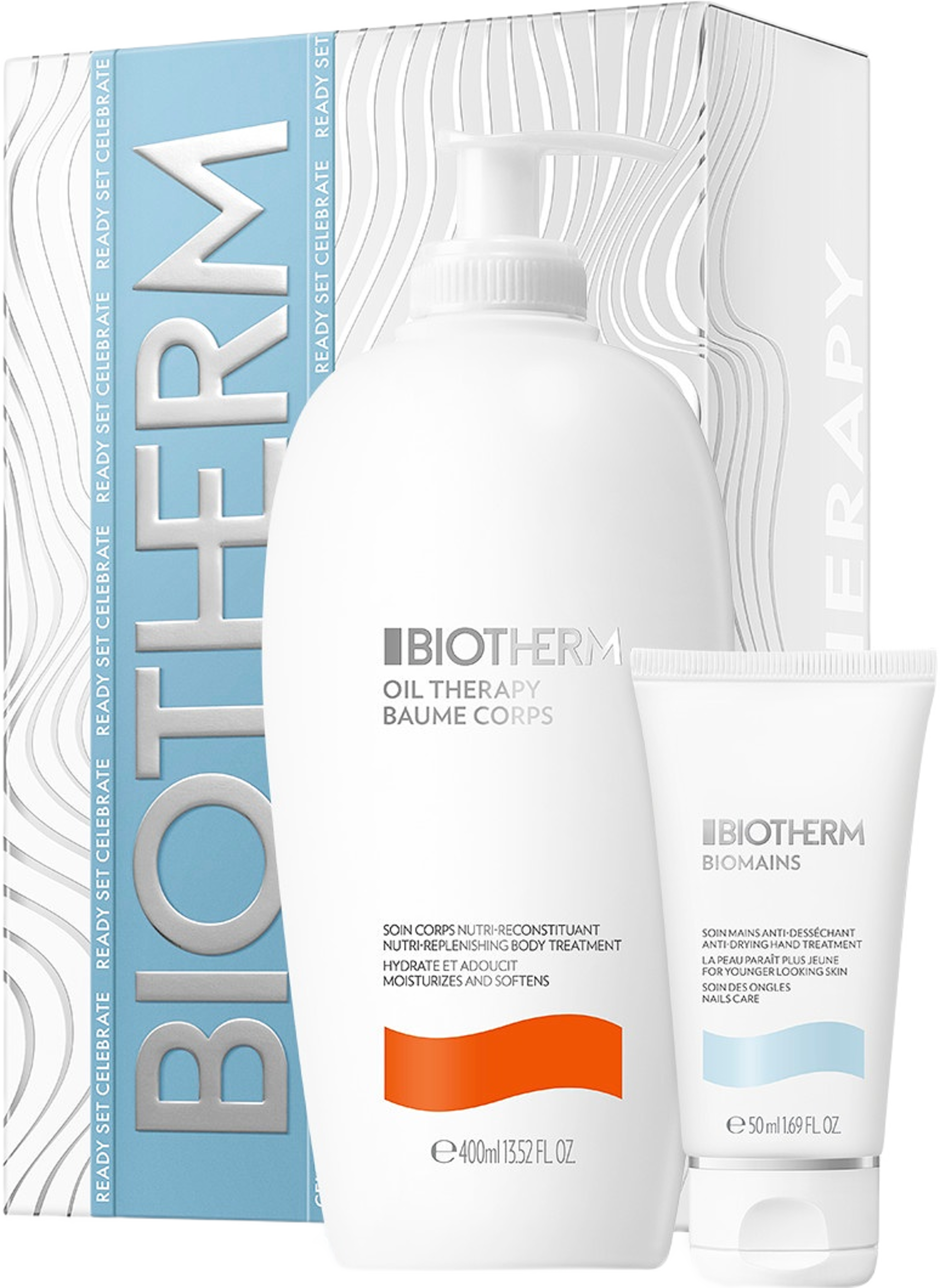 Baume Corps Oil Therapy Holiday Set 2025, från Biotherm. Klicka för att öppna bilden i stort format