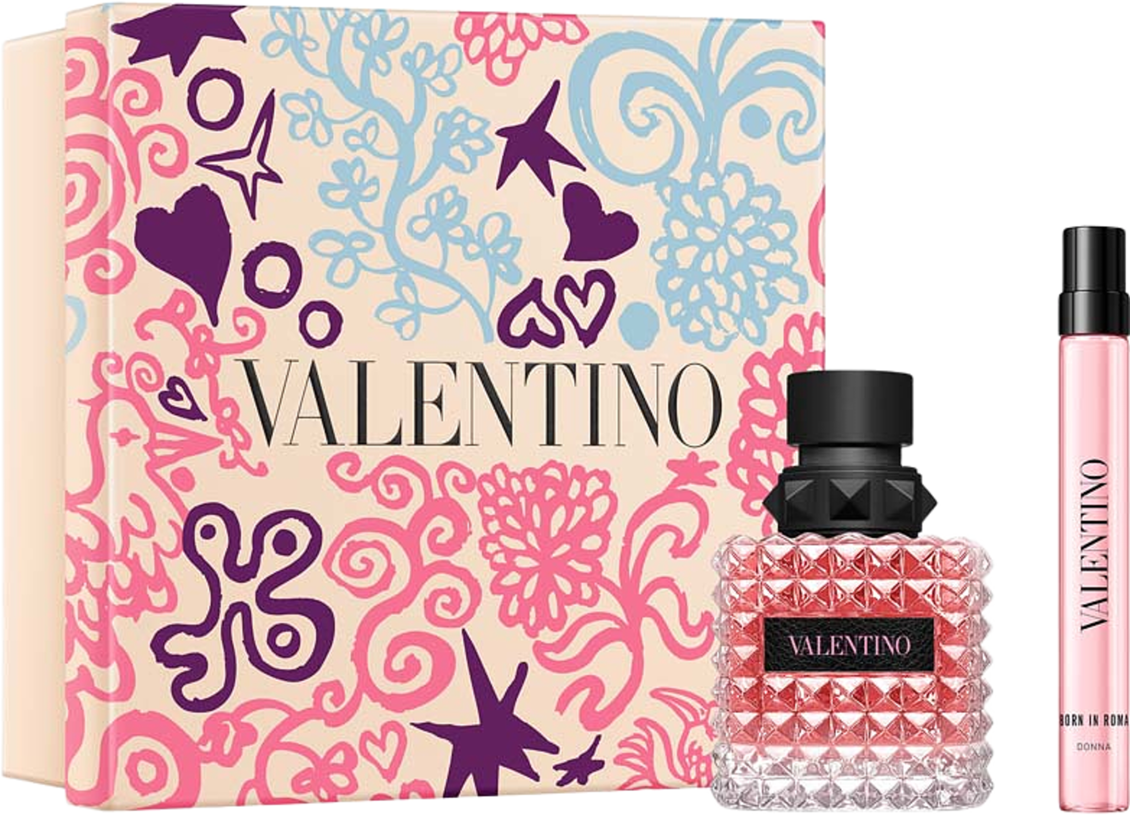 Born in Roma Donna Eau de Parfum Spring Set, från Valentino. Klicka för att öppna bilden i stort format