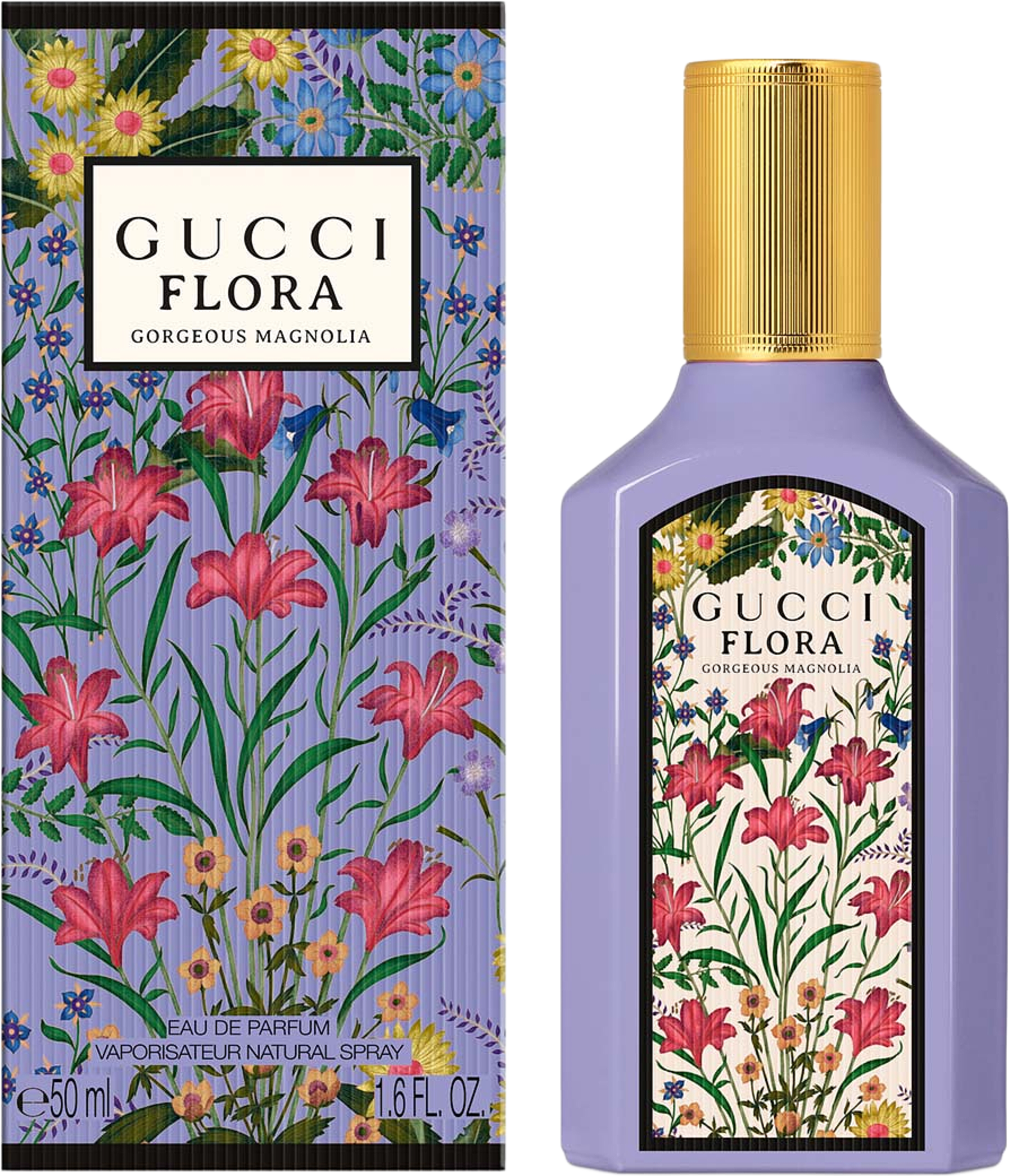 Flora Gorgeous Magnolia EdP - 50ml, från Gucci. Klicka för att öppna bilden i stort format