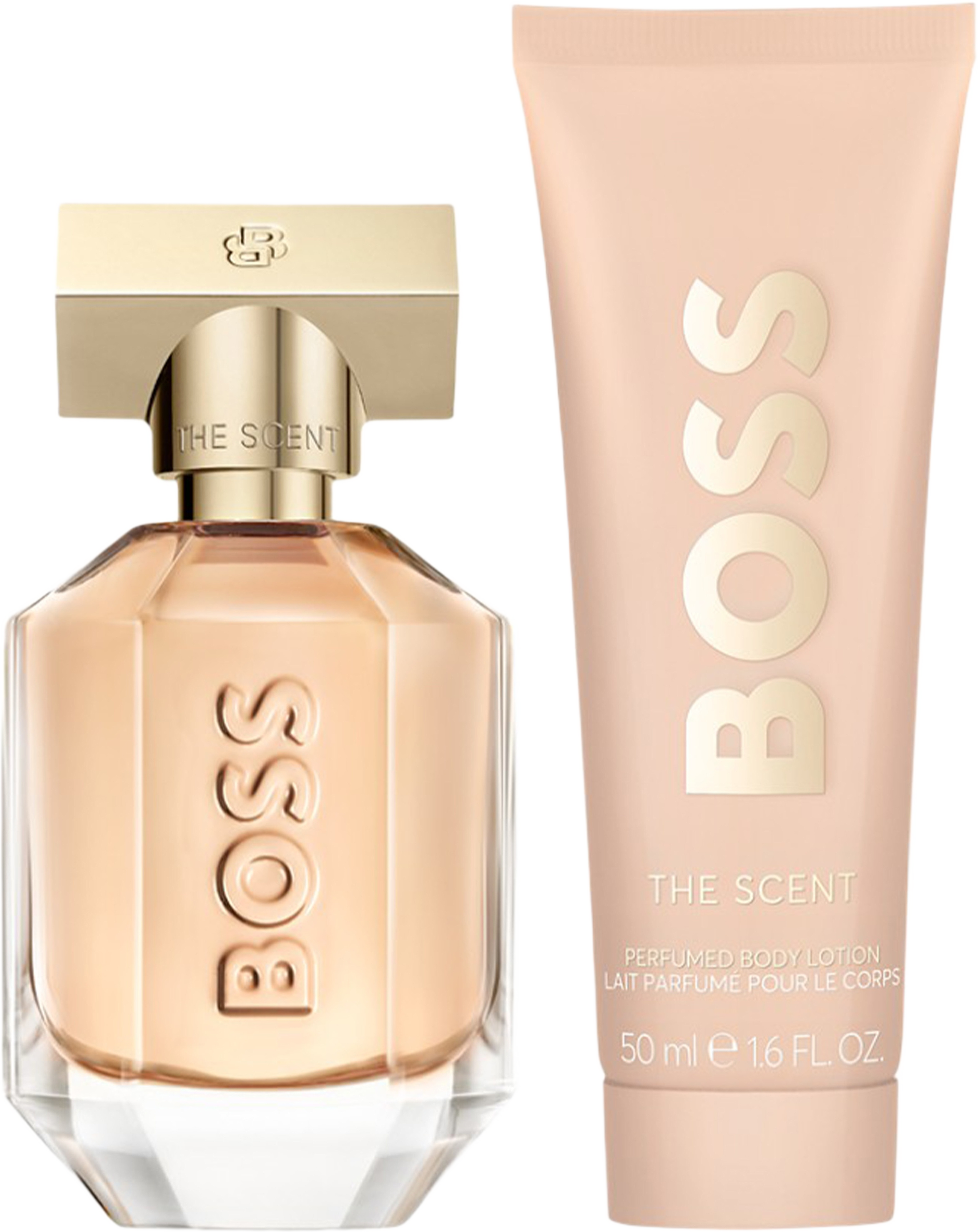 Gift Set The Scent For Her EdP + Body Lotion, från HUGO BOSS. Klicka för att öppna bilden i stort format