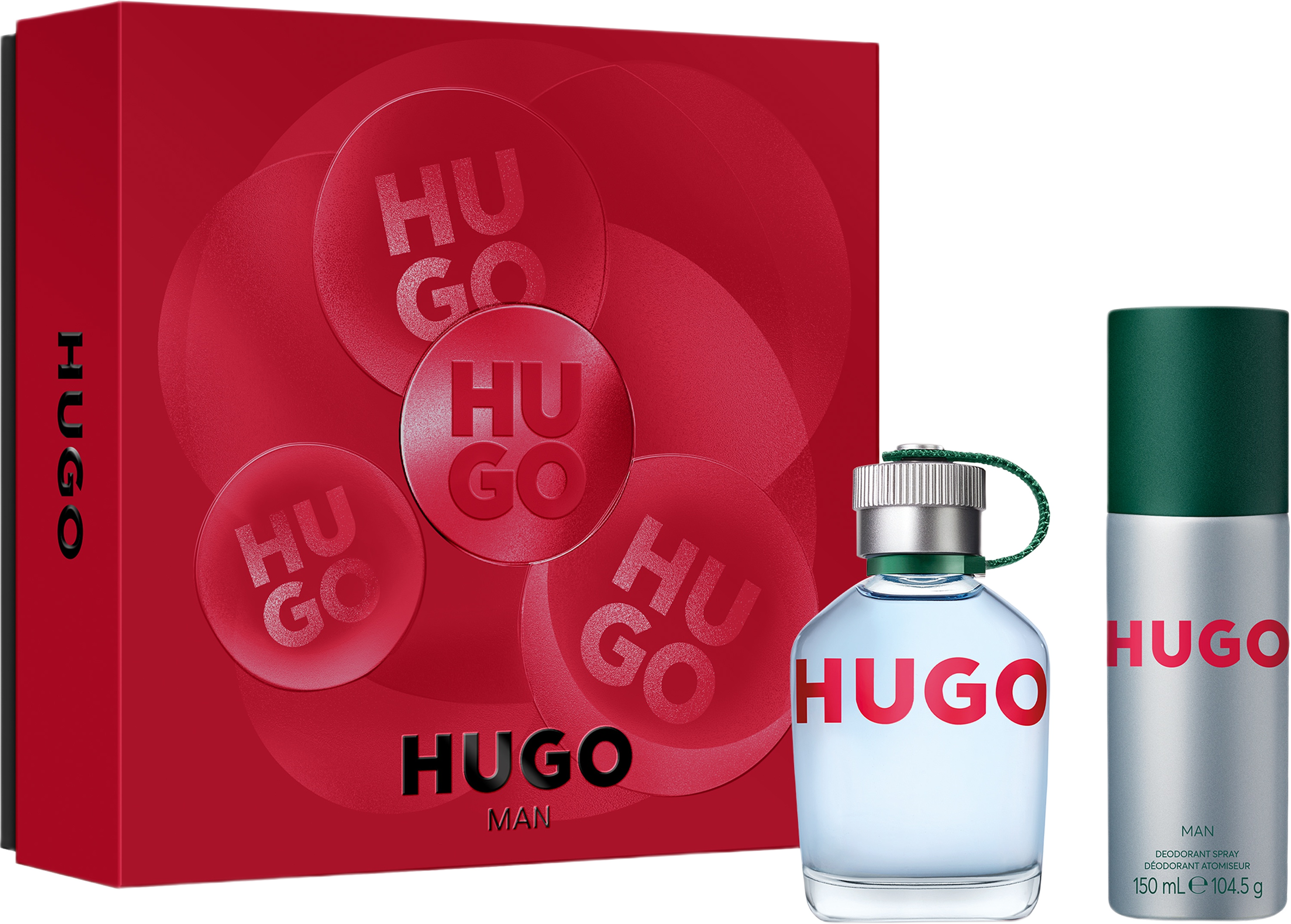 Gift Set Hugo Man EdT + Deo Spray, från HUGO BOSS. Klicka för att öppna bilden i stort format