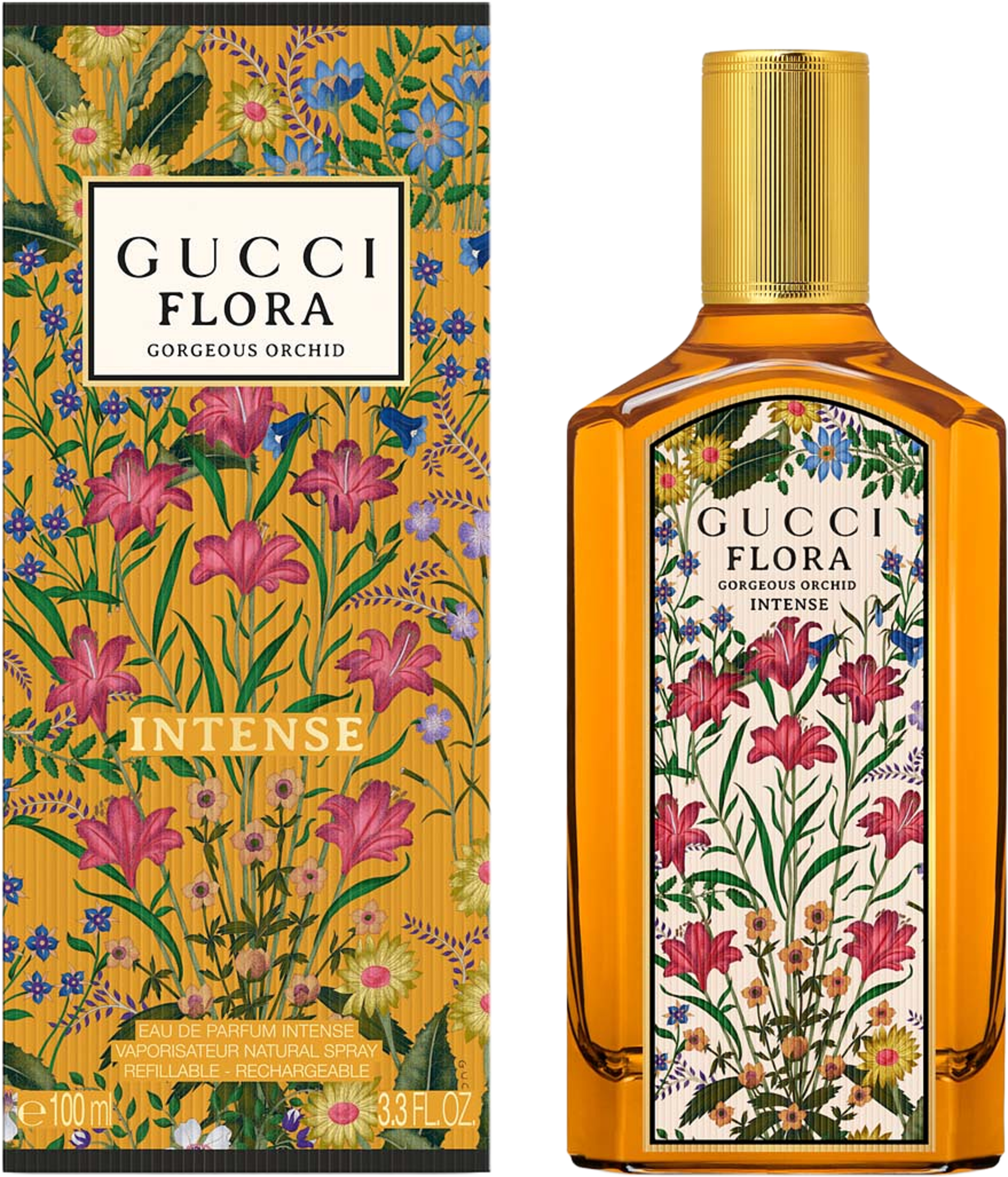 Flora Gorgeous Orchid Eau de Parfum Intense, från Gucci. Klicka för att öppna bilden i stort format