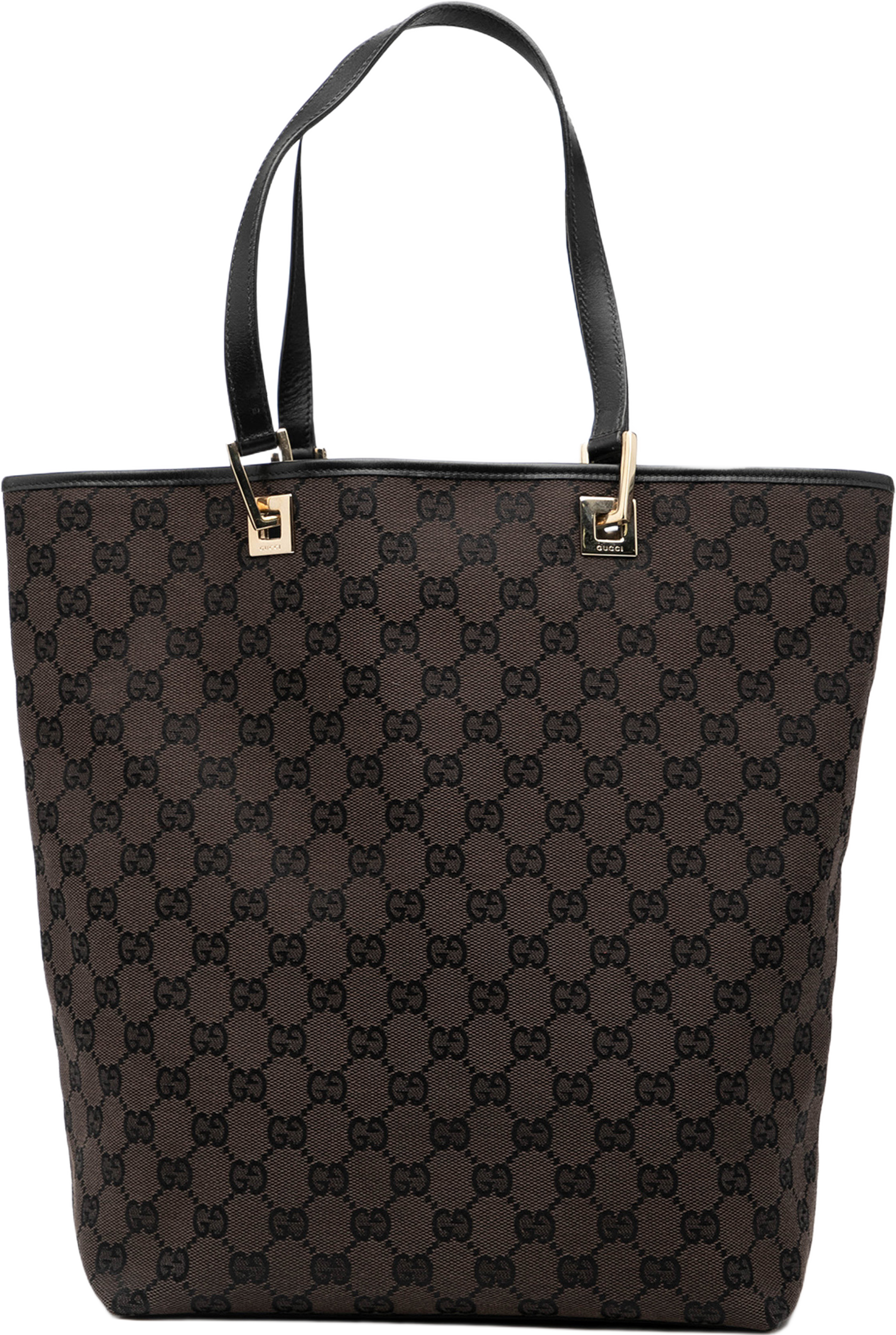 Gucci Gg Canvas Tote, från Luxclusif, i färgen dark brown. Klicka för att öppna bilden i stort format