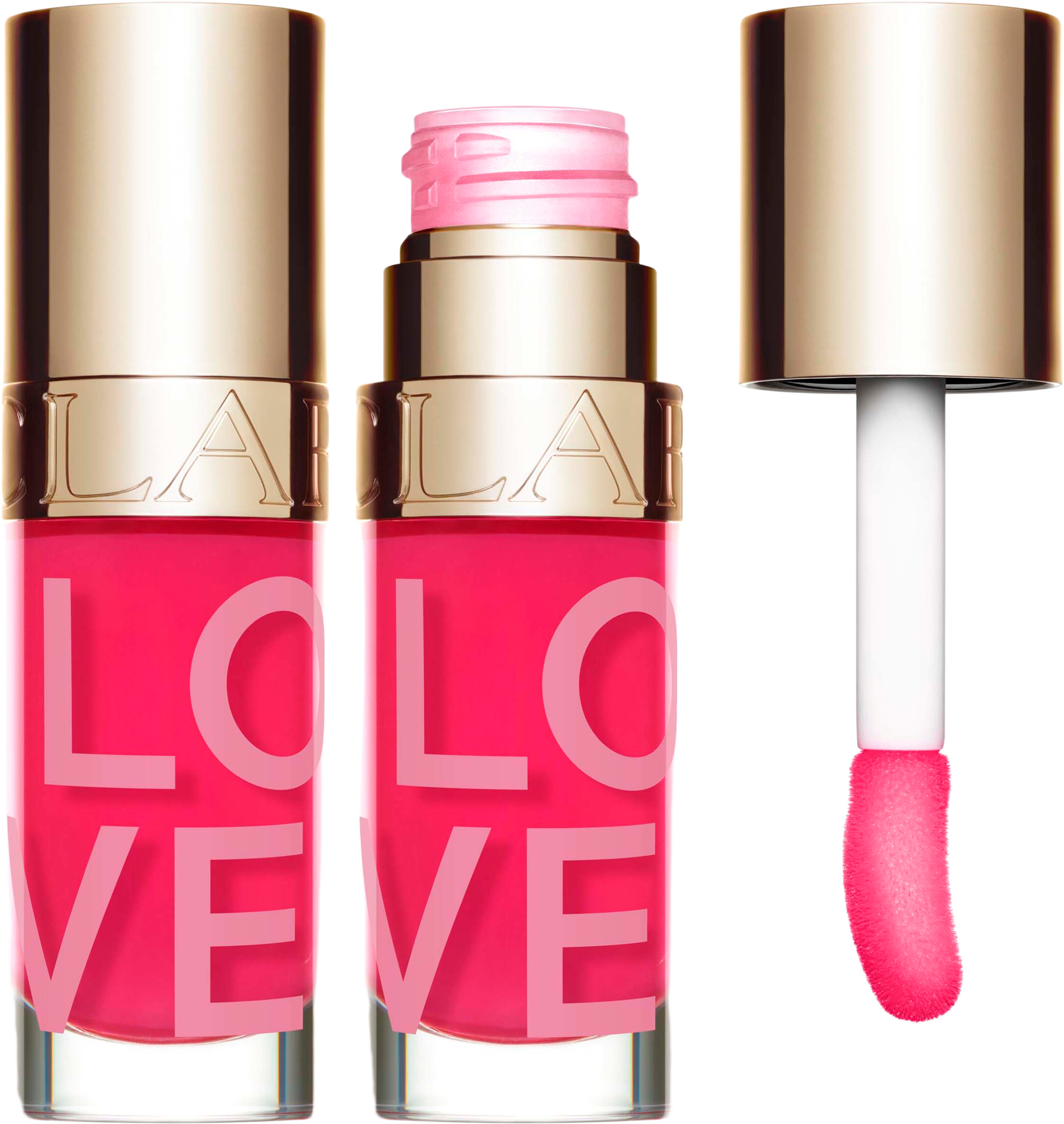 Lip Comfort Oil, från Clarins, i färgen Love. Klicka för att öppna bilden i stort format