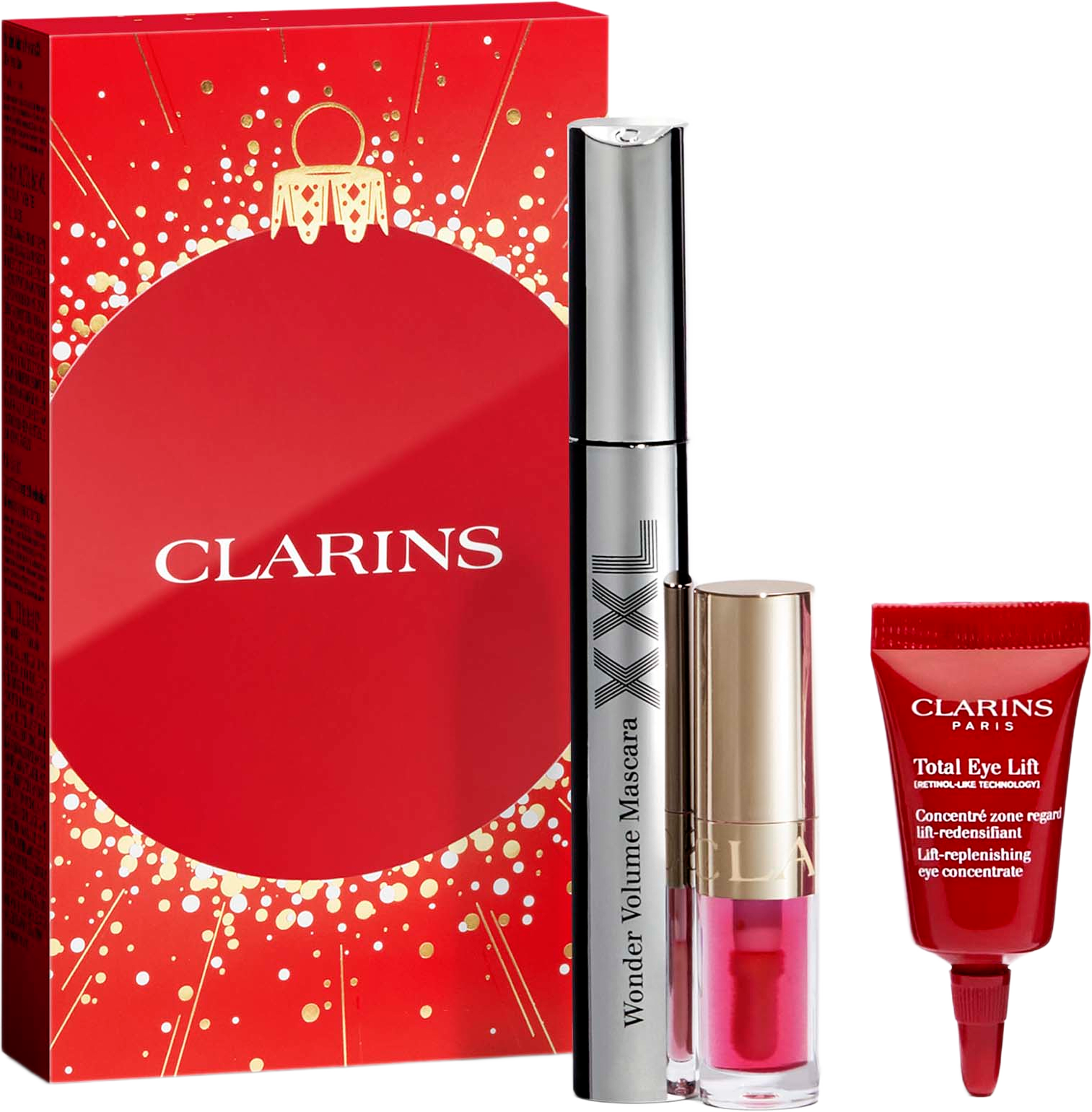 Holiday Gift set Wonder Volume XXL Mascara, från Clarins. Klicka för att öppna bilden i stort format