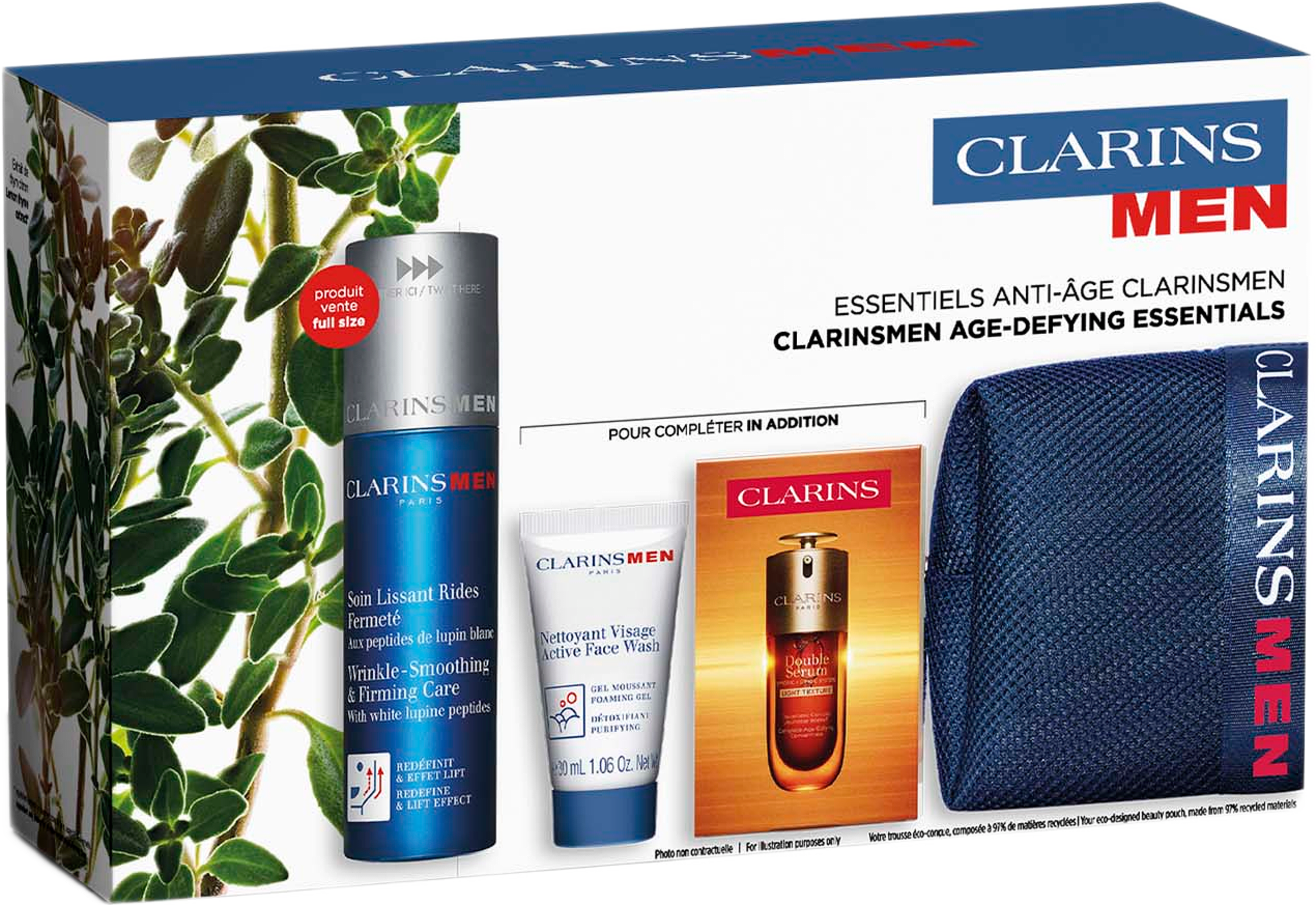 Value Pack Wrink-smooth 50ml/ CM active FW 30ml/DS9 3wallet/empt pur 83 ml, från Clarins. Klicka för att öppna bilden i stort format