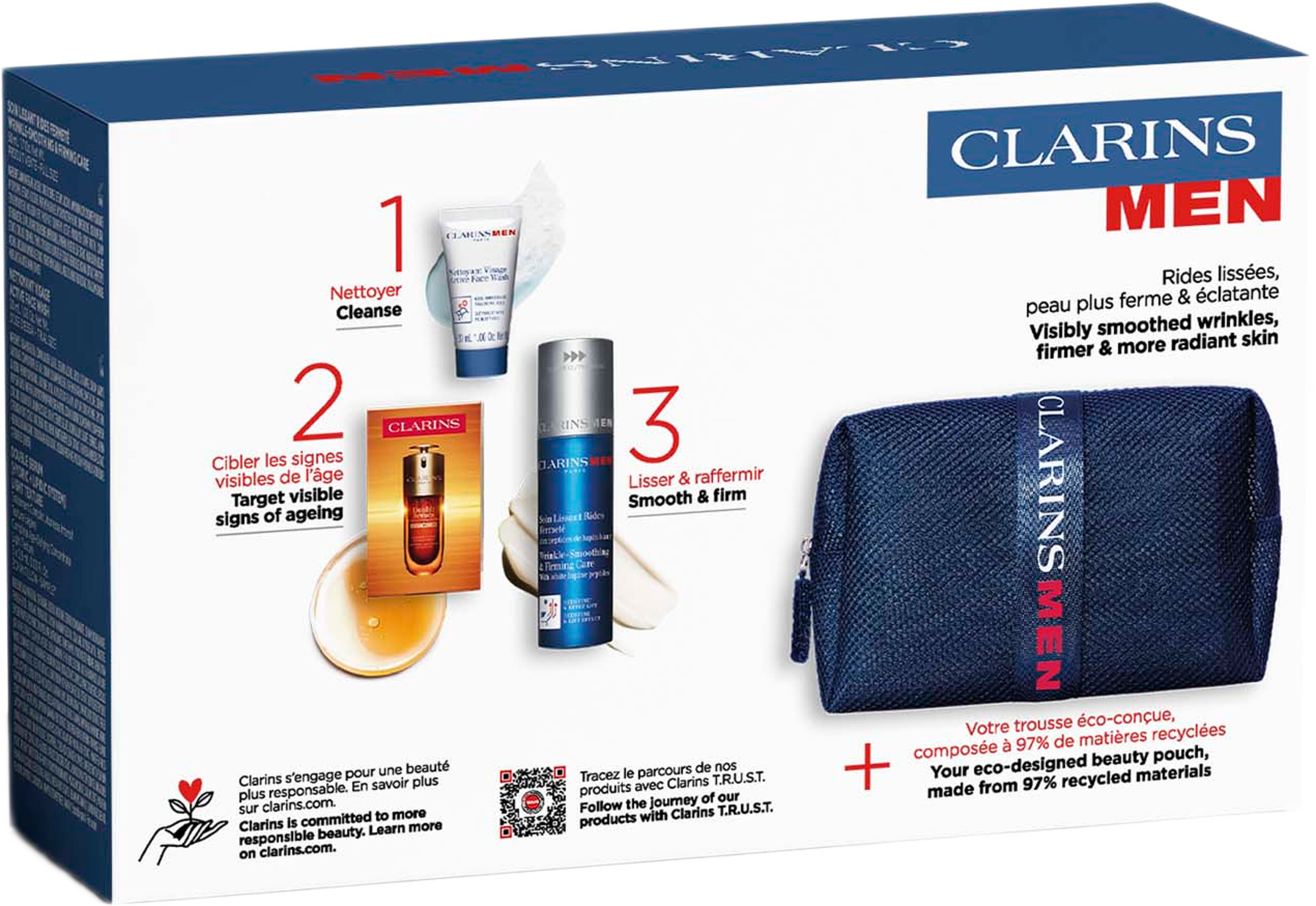 Value Pack Wrink-smooth 50ml/ CM active FW 30ml/DS9 3wallet/empt pur 83 ml, från Clarins. Klicka för att öppna bilden i stort format