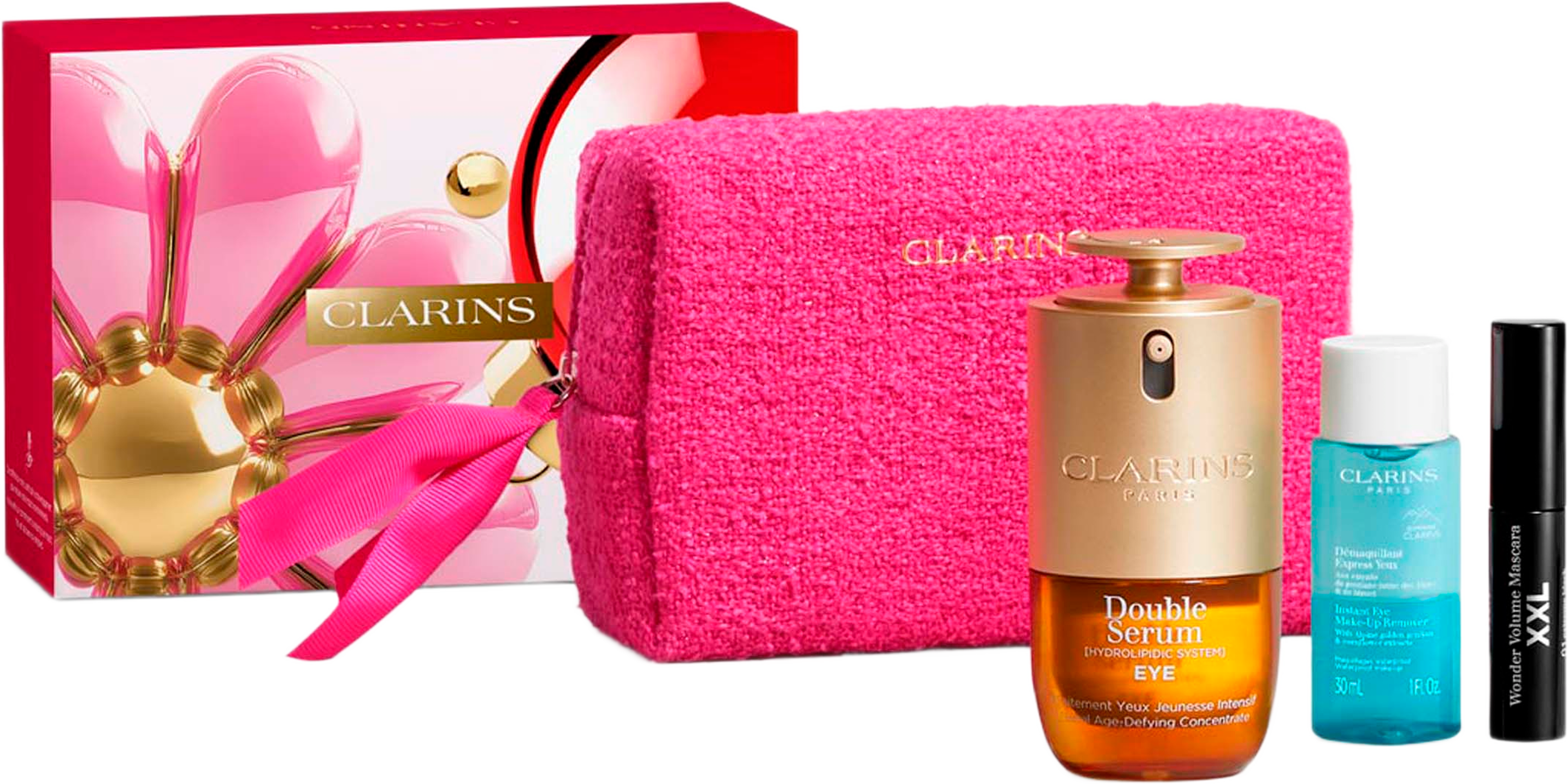 Double Serume EYE XMAS KIT 2026, från Clarins. Klicka för att öppna bilden i stort format