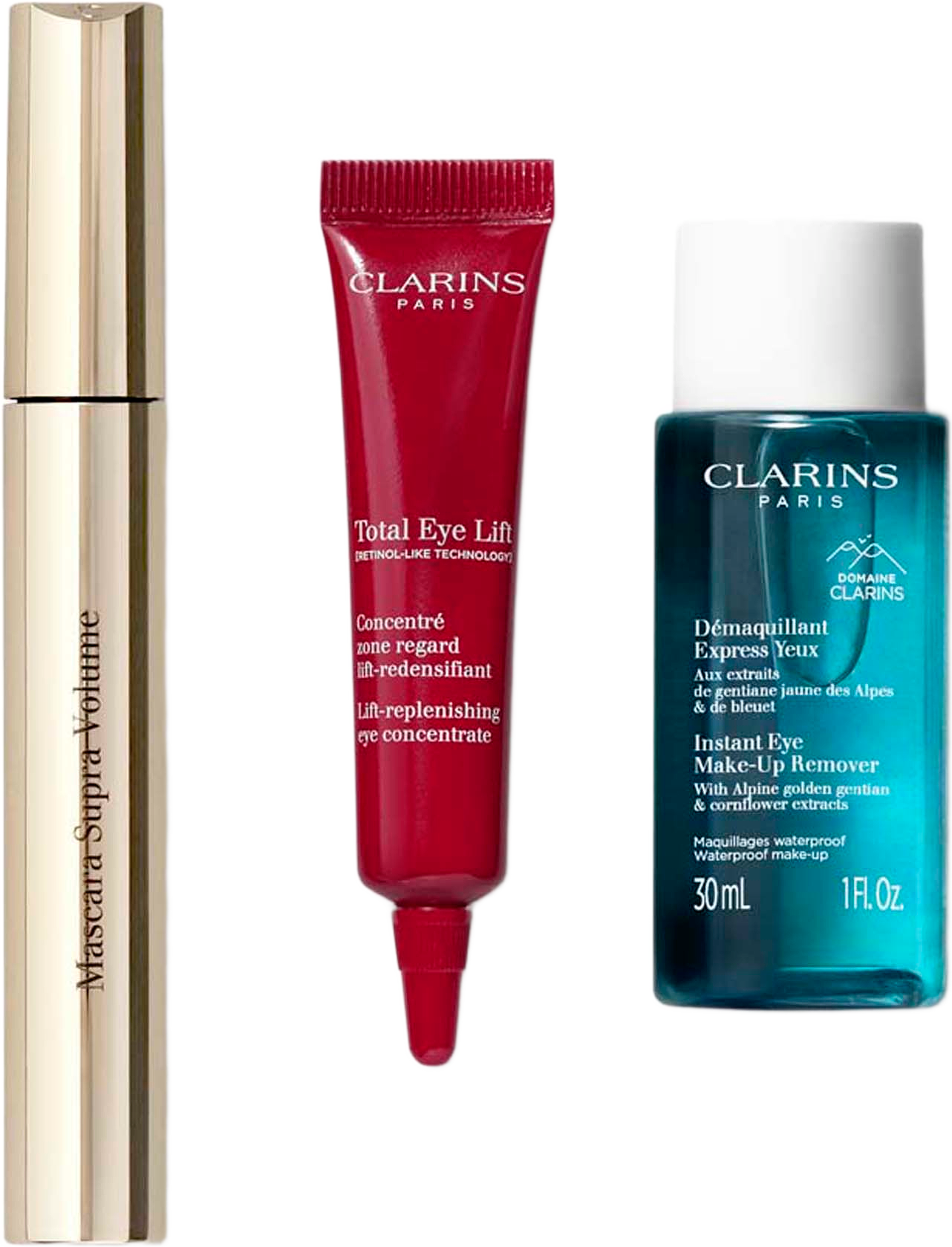 SUPRA VOLUME XMAS KIT 2026, från Clarins. Klicka för att öppna bilden i stort format