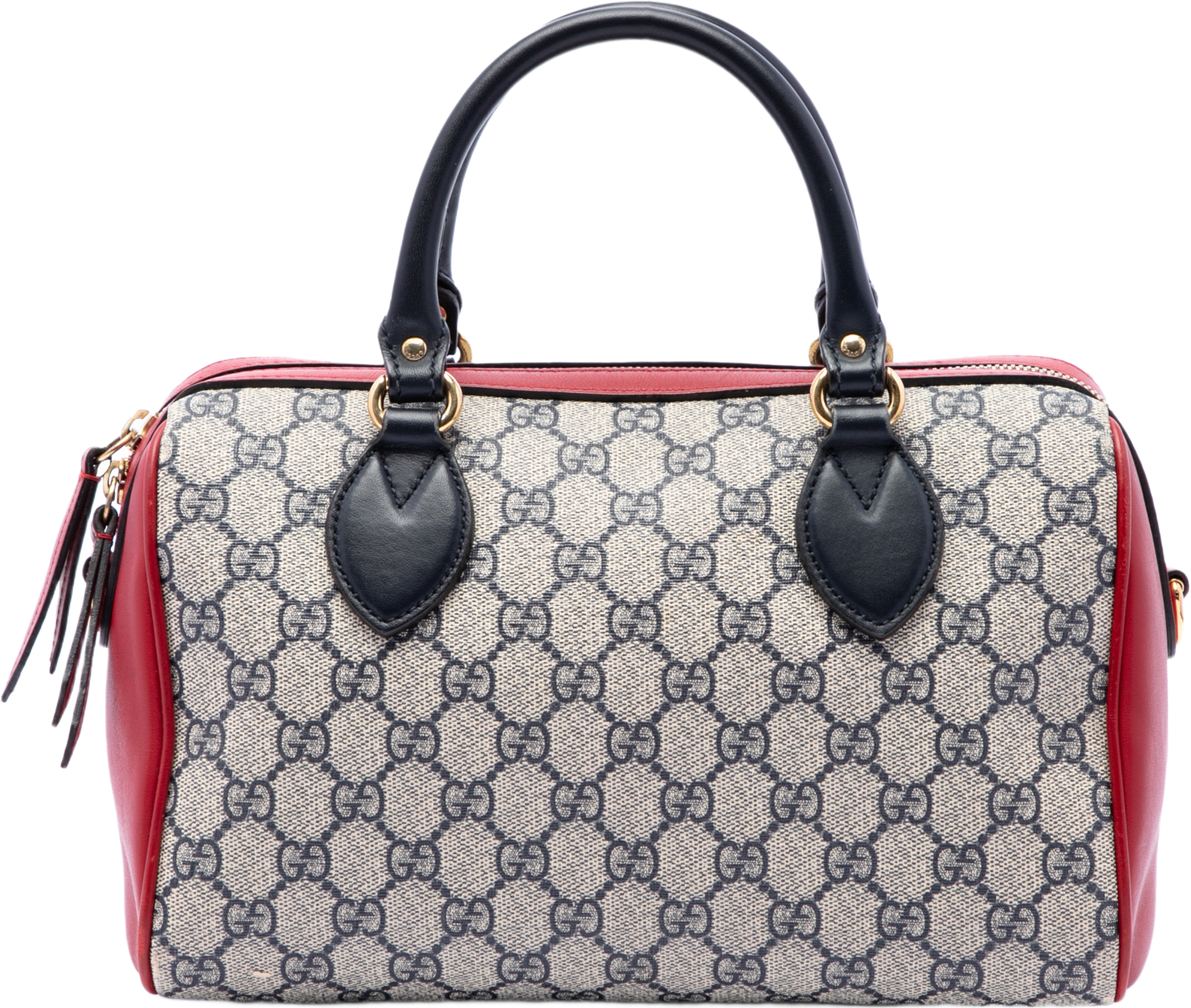 Gucci Small Gg Supreme Boston Bag, från Luxclusif, i färgen beige. Klicka för att öppna bilden i stort format
