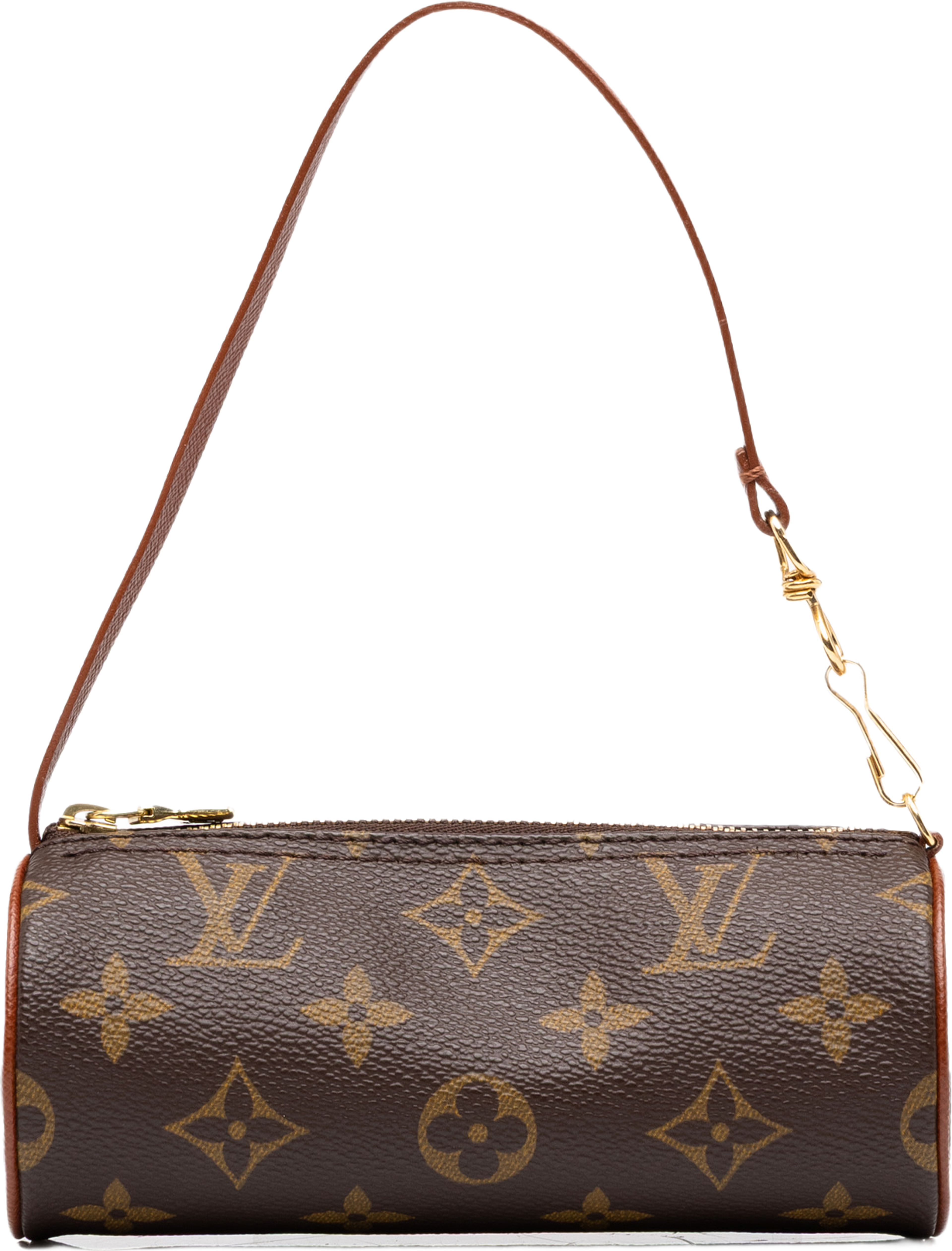 Louis Vuitton Monogram Papillon Pochette, från Luxclusif, i färgen brun. Klicka för att öppna bilden i stort format