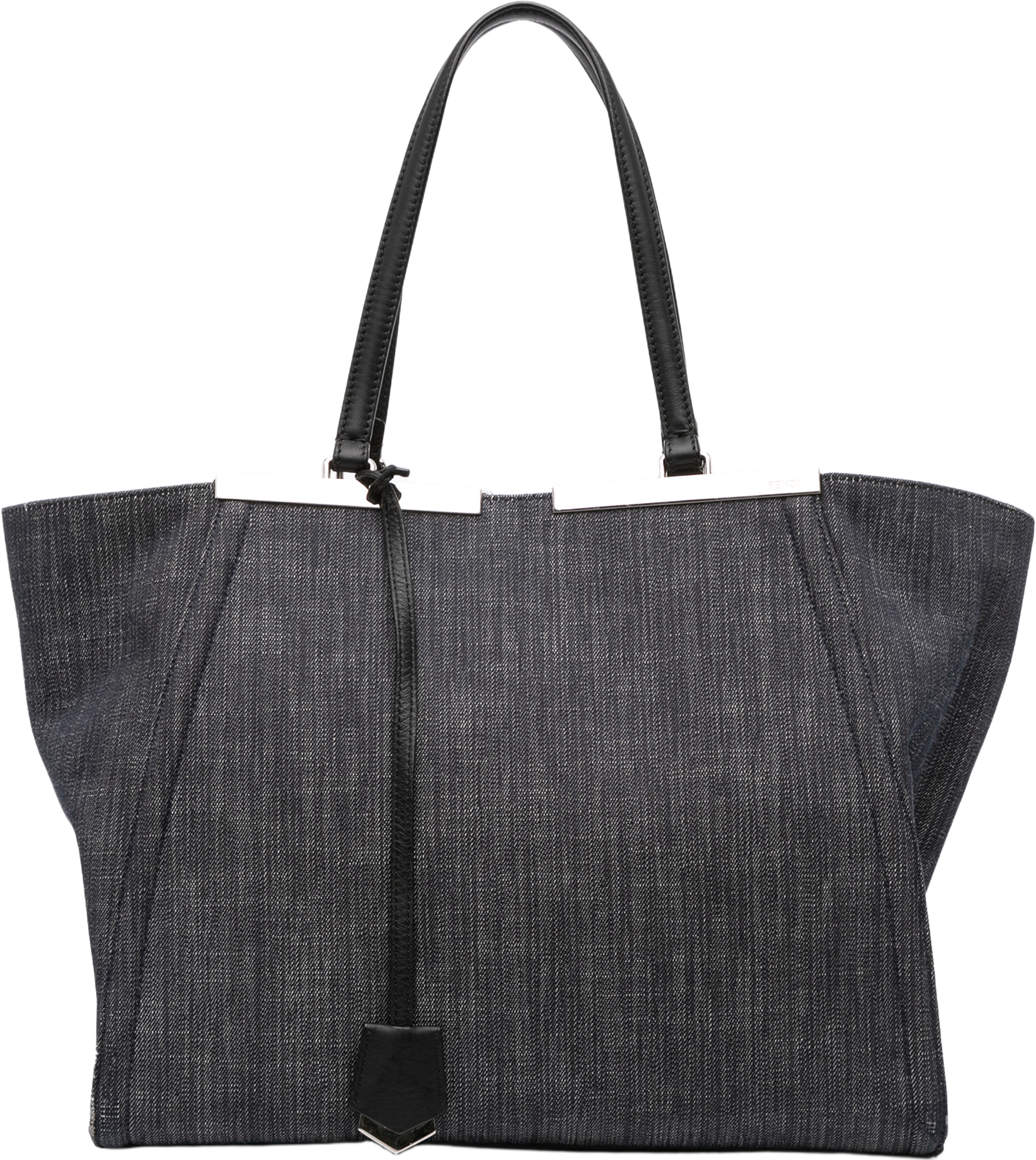 Fendi Denim 3jours Tote, från Luxclusif, i färgen black. Klicka för att öppna bilden i stort format