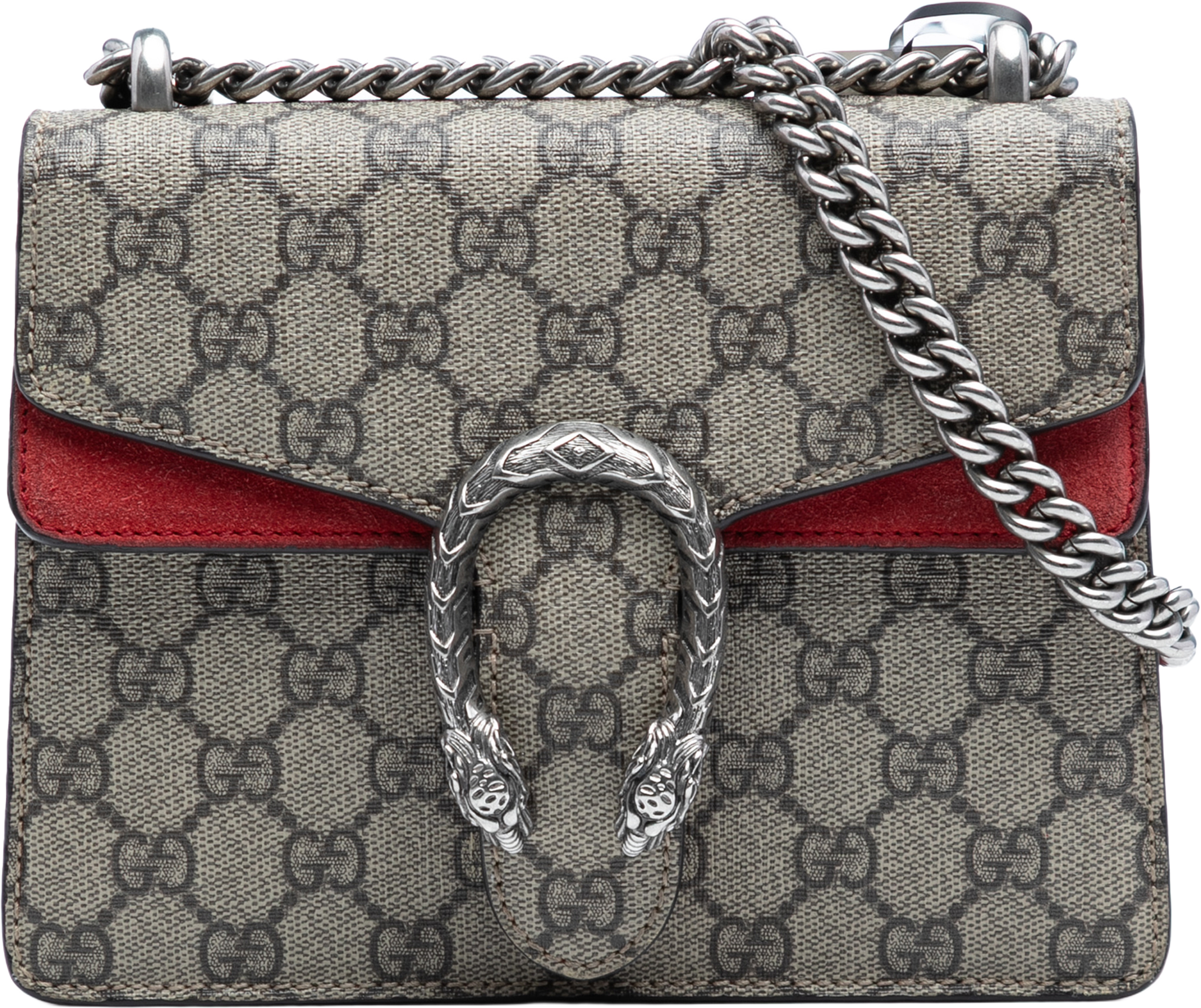 Gucci Small Gg Supreme Dionysus Crossbody, från Luxclusif, i färgen beige. Klicka för att öppna bilden i stort format