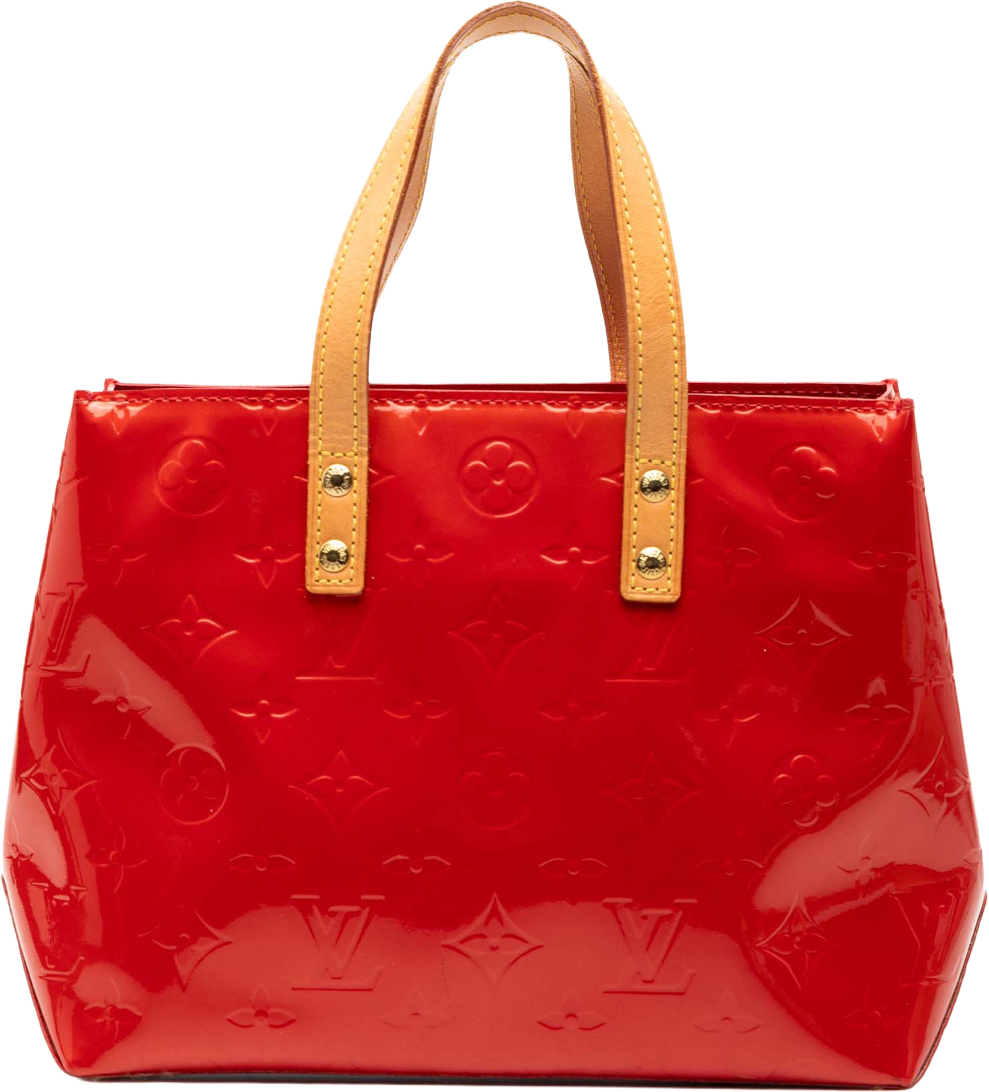 Louis Vuitton Monogram Vernis Reade Pm, från Luxclusif, i färgen red. Klicka för att öppna bilden i stort format