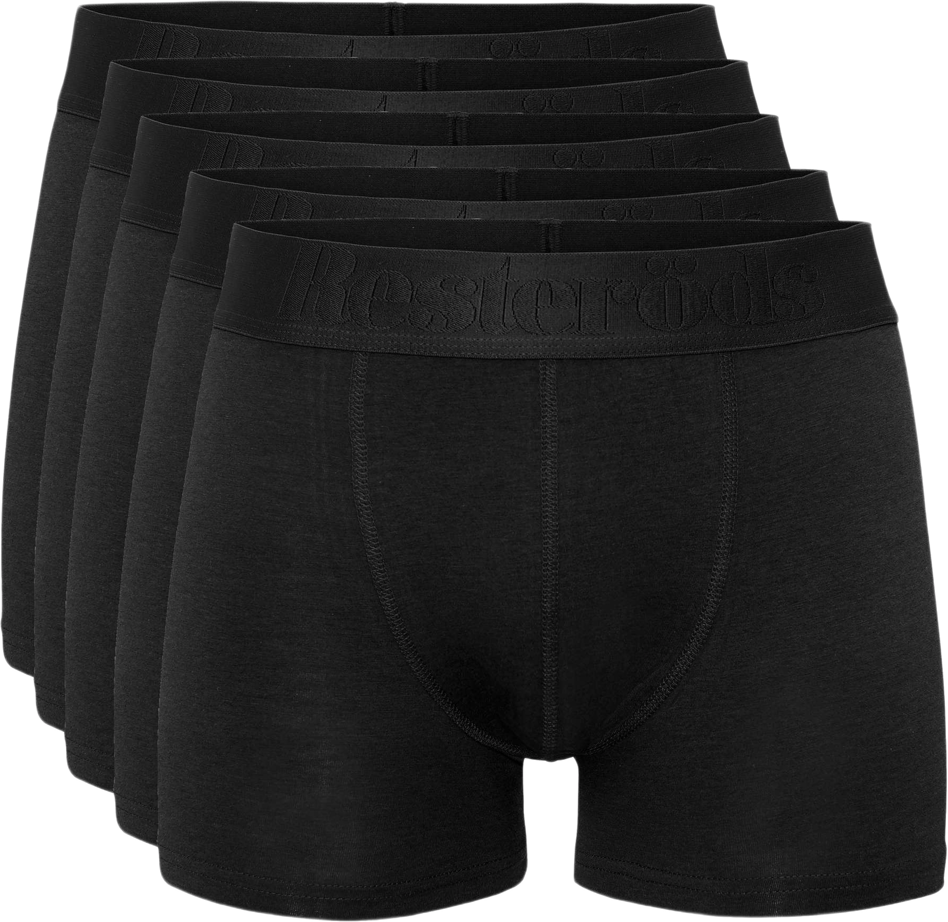 Bambu, 5-pack Gunnar Boxers, Bambu, från Resteröds, i färgen black. Klicka för att öppna bilden i stort format
