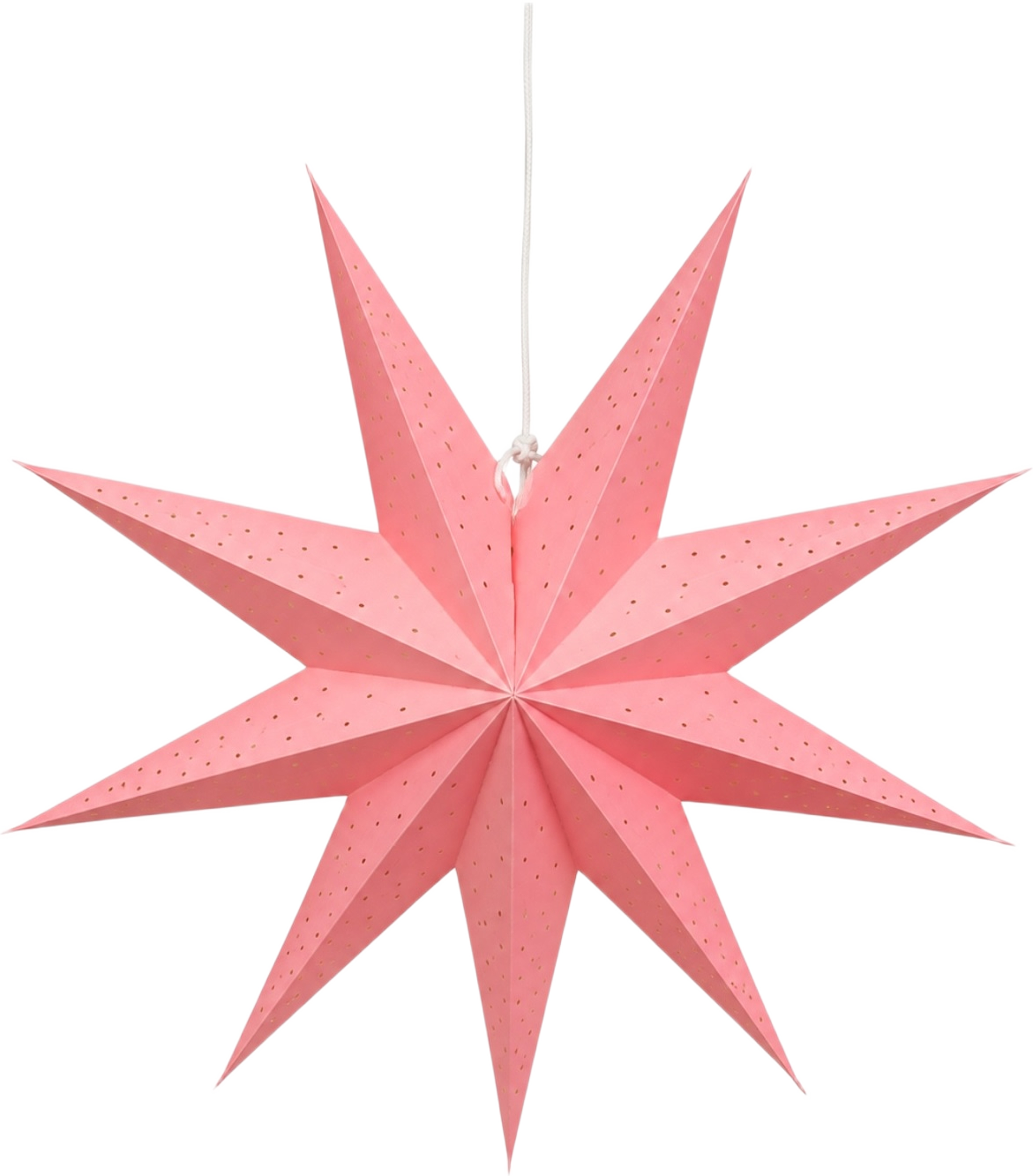 Adventstjärna Freja, från Created by Designtorget, i färgen rosa. Klicka för att öppna bilden i stort format