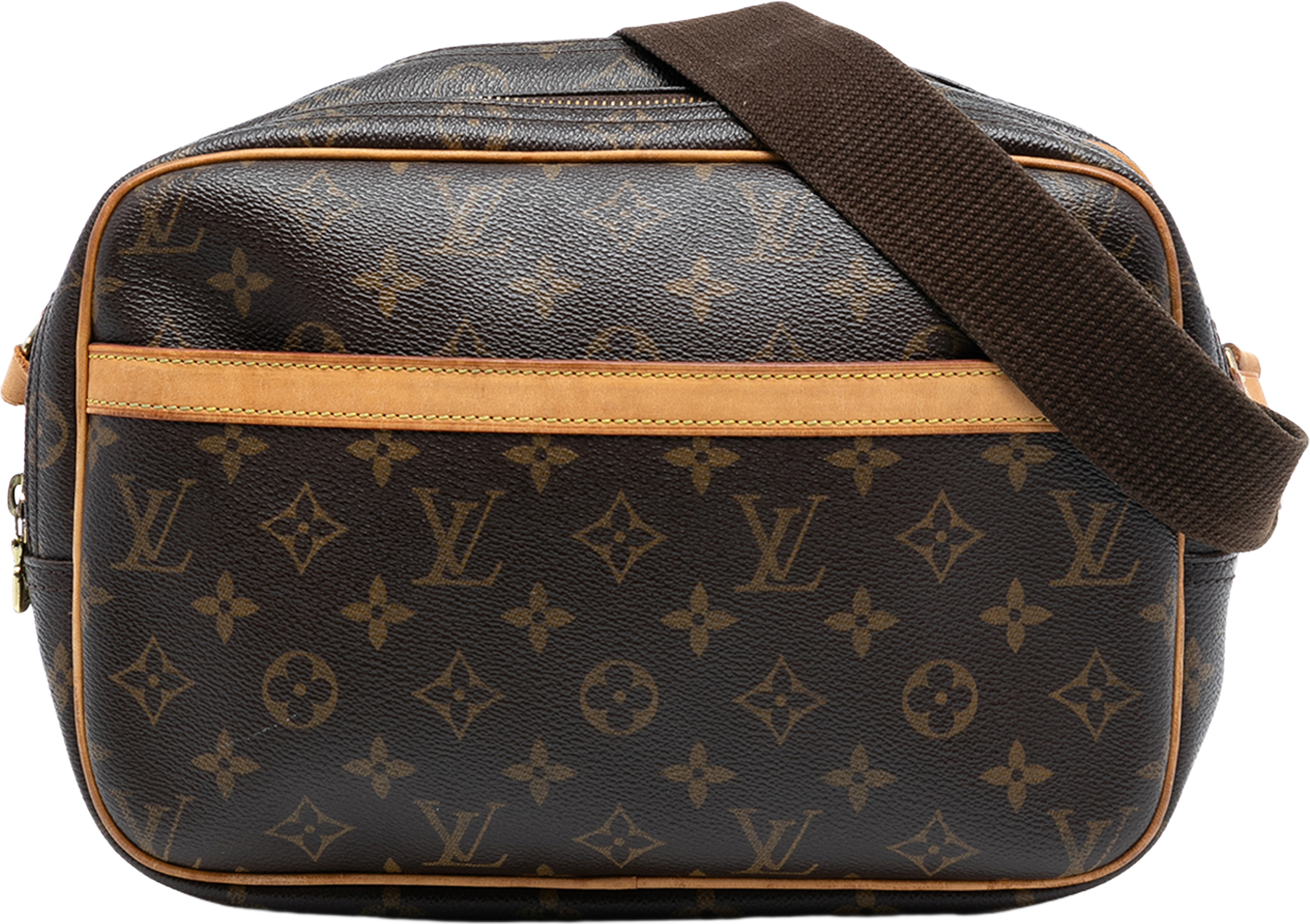 Louis Vuitton Monogram Reporter Pm, från Luxclusif, i färgen brown. Klicka för att öppna bilden i stort format