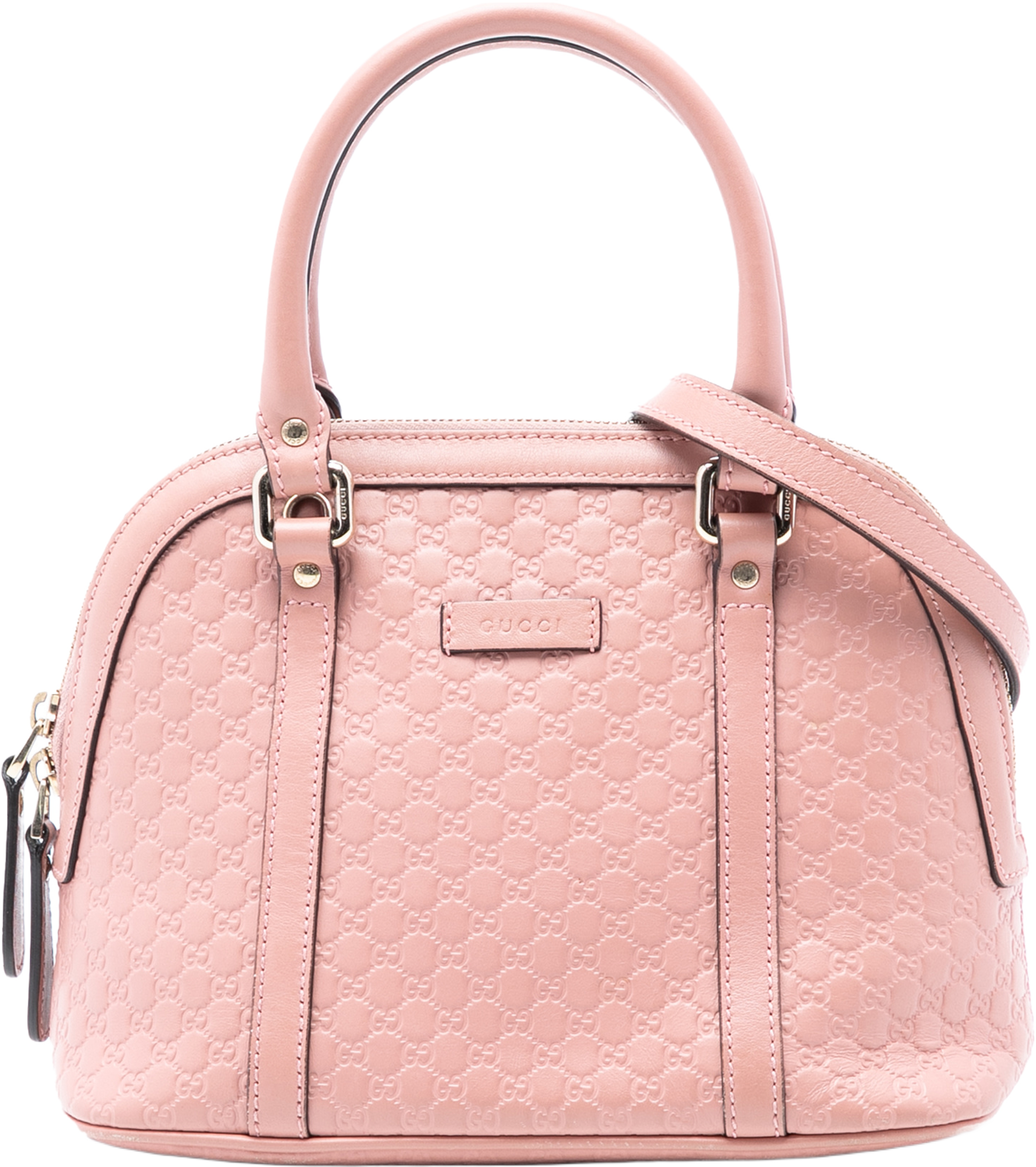 Gucci Mini Microguccissima Dome Satchel, från Luxclusif, i färgen pink. Klicka för att öppna bilden i stort format