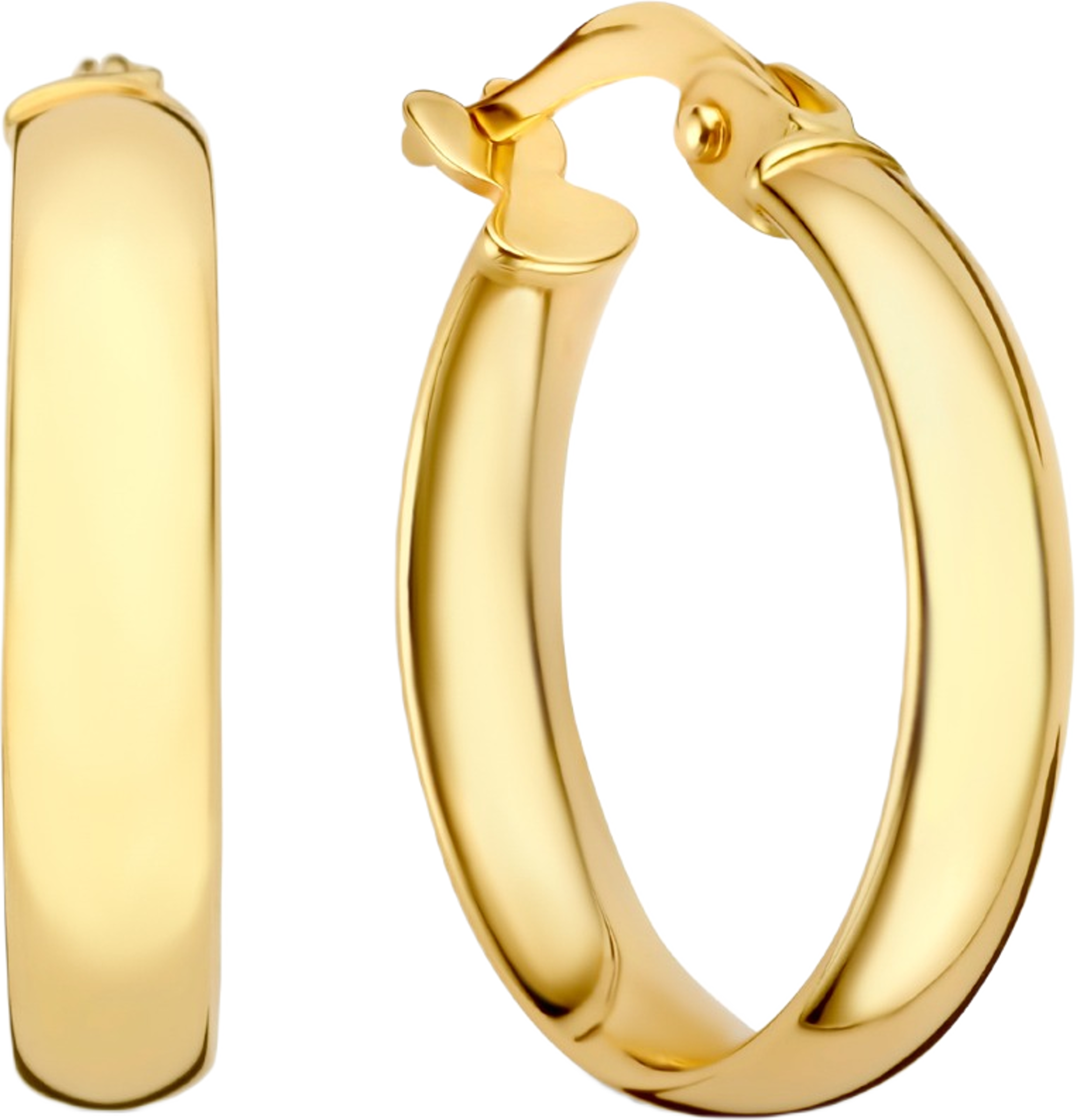 Rivoli 14 Karat Guld Creoler