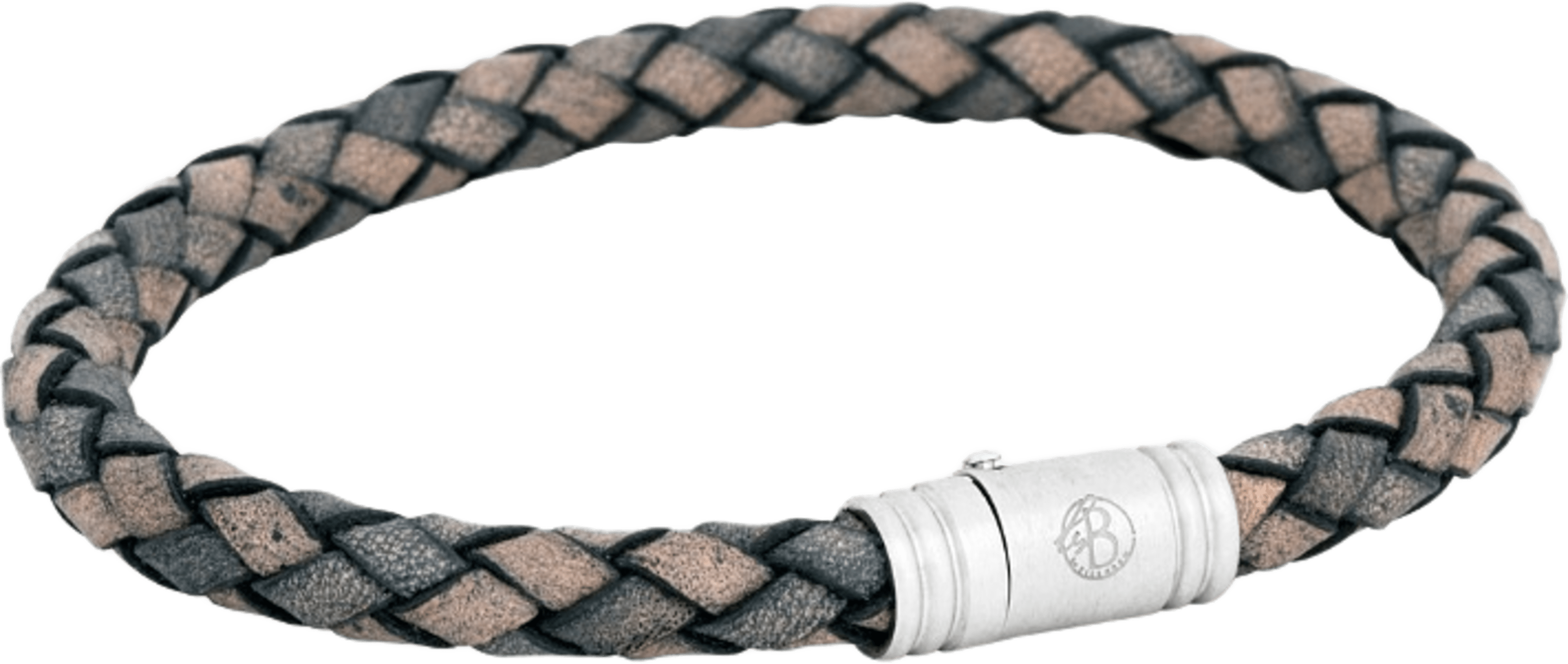 Lionel Läderarmband, från by BILLGREN, i färgen grey beige/steel. Klicka för att öppna bilden i stort format