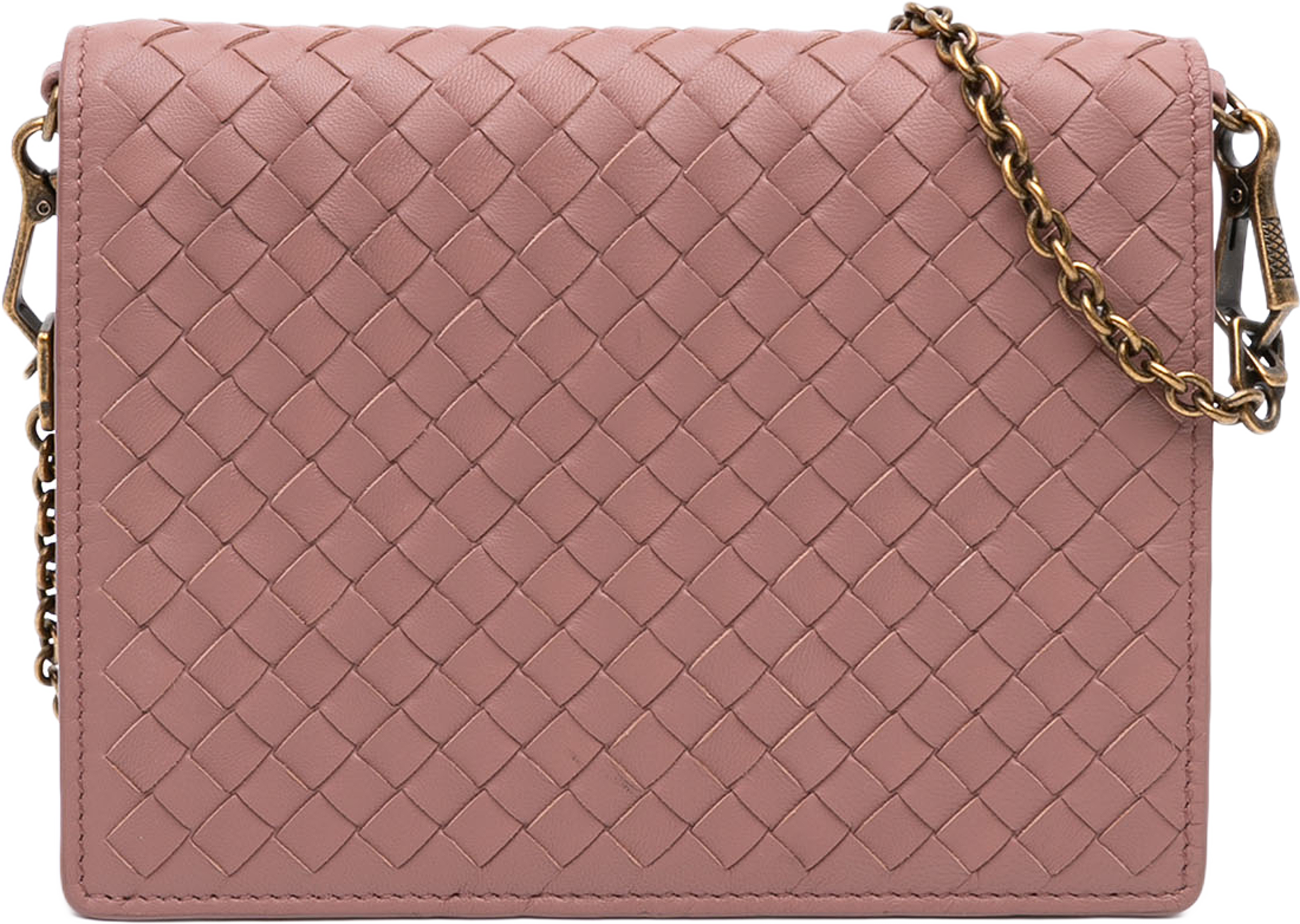 Bottega Veneta Nappa Intrecciato Wallet On Chain, från Luxclusif, i färgen brun. Klicka för att öppna bilden i stort format