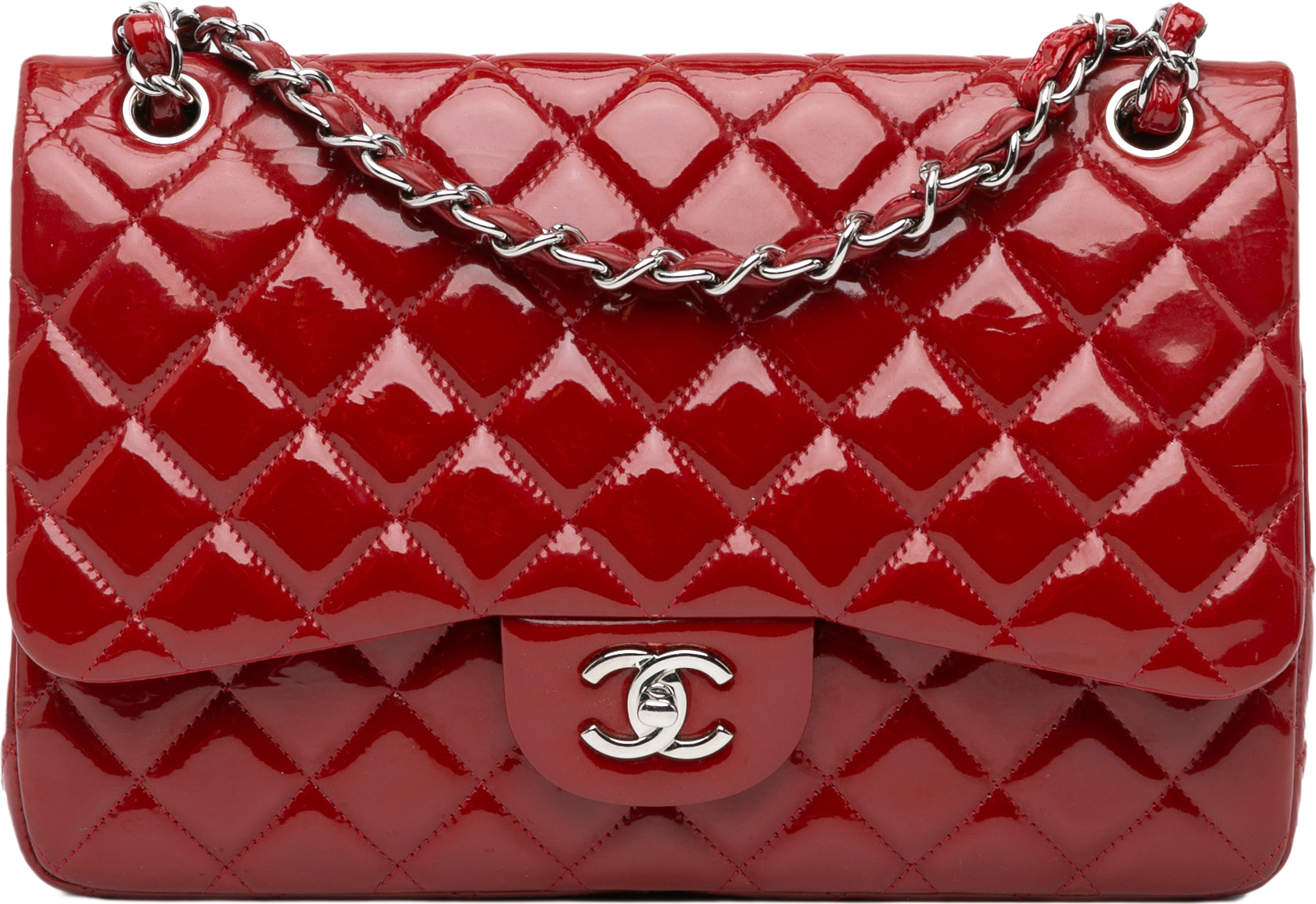 Chanel Jumbo Classic Patent Double Flap