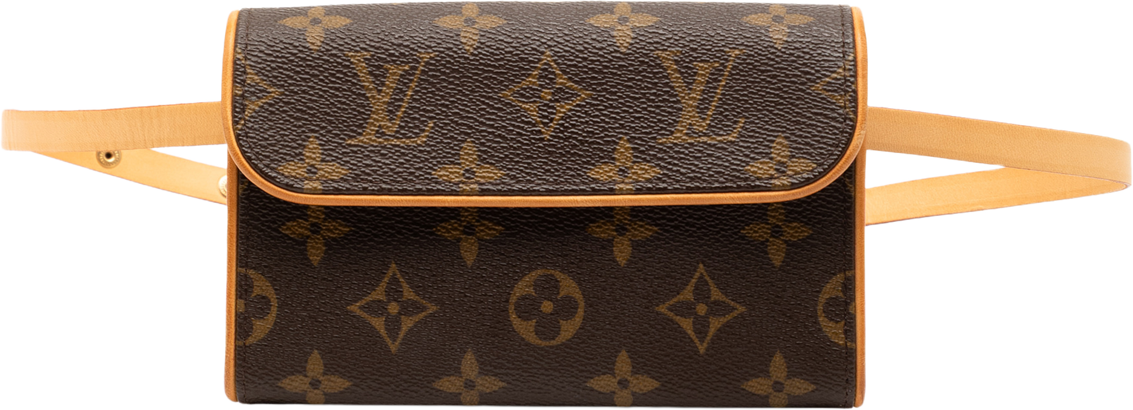 Louis Vuitton Monogram Pochette Florentine, från Luxclusif, i färgen brown. Klicka för att öppna bilden i stort format