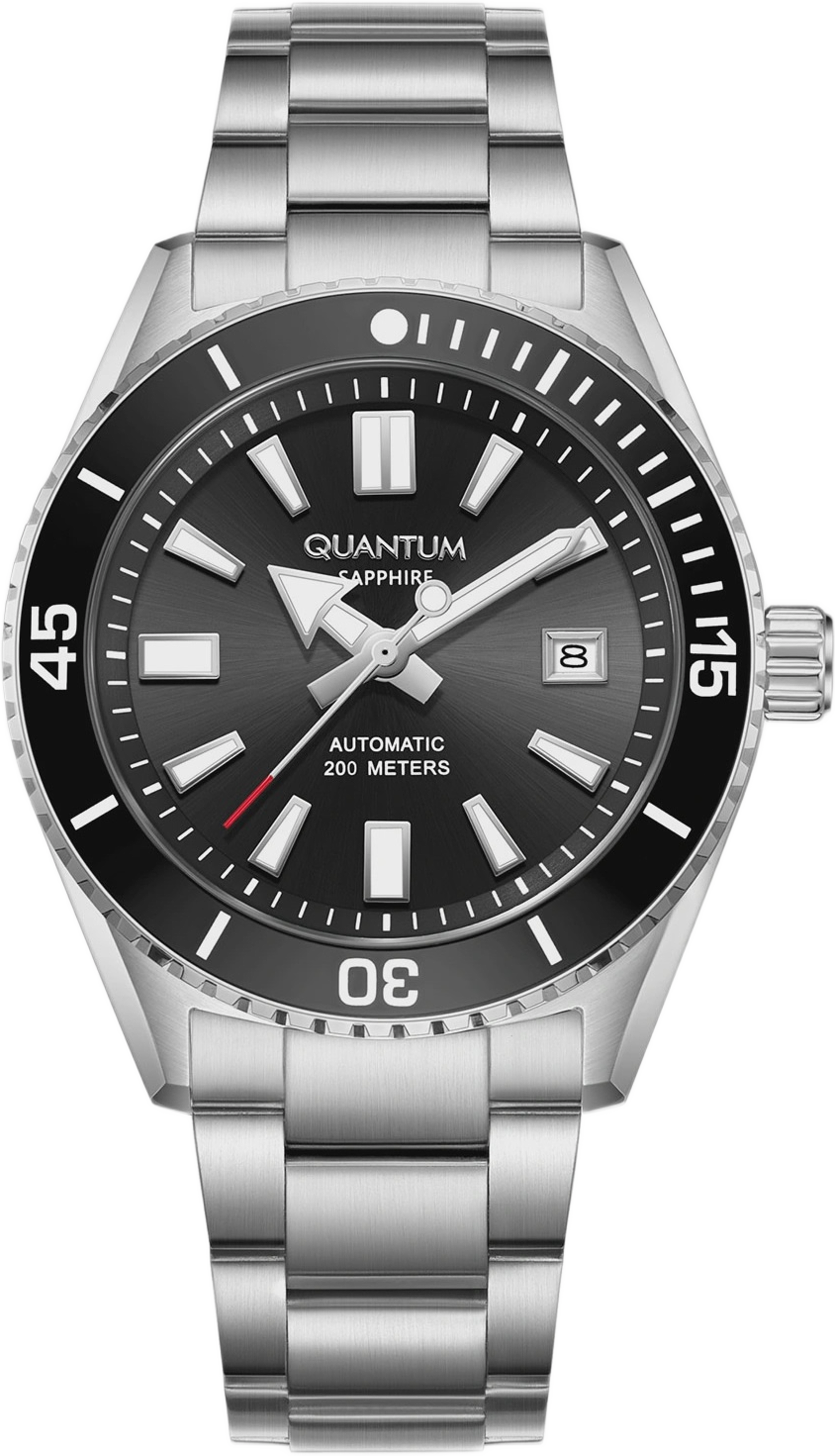 Quantum Automatic Herr Svart/stål, Metallband - Bar1208.350, från Quantum, i färgen 1. Klicka för att öppna bilden i stort format
