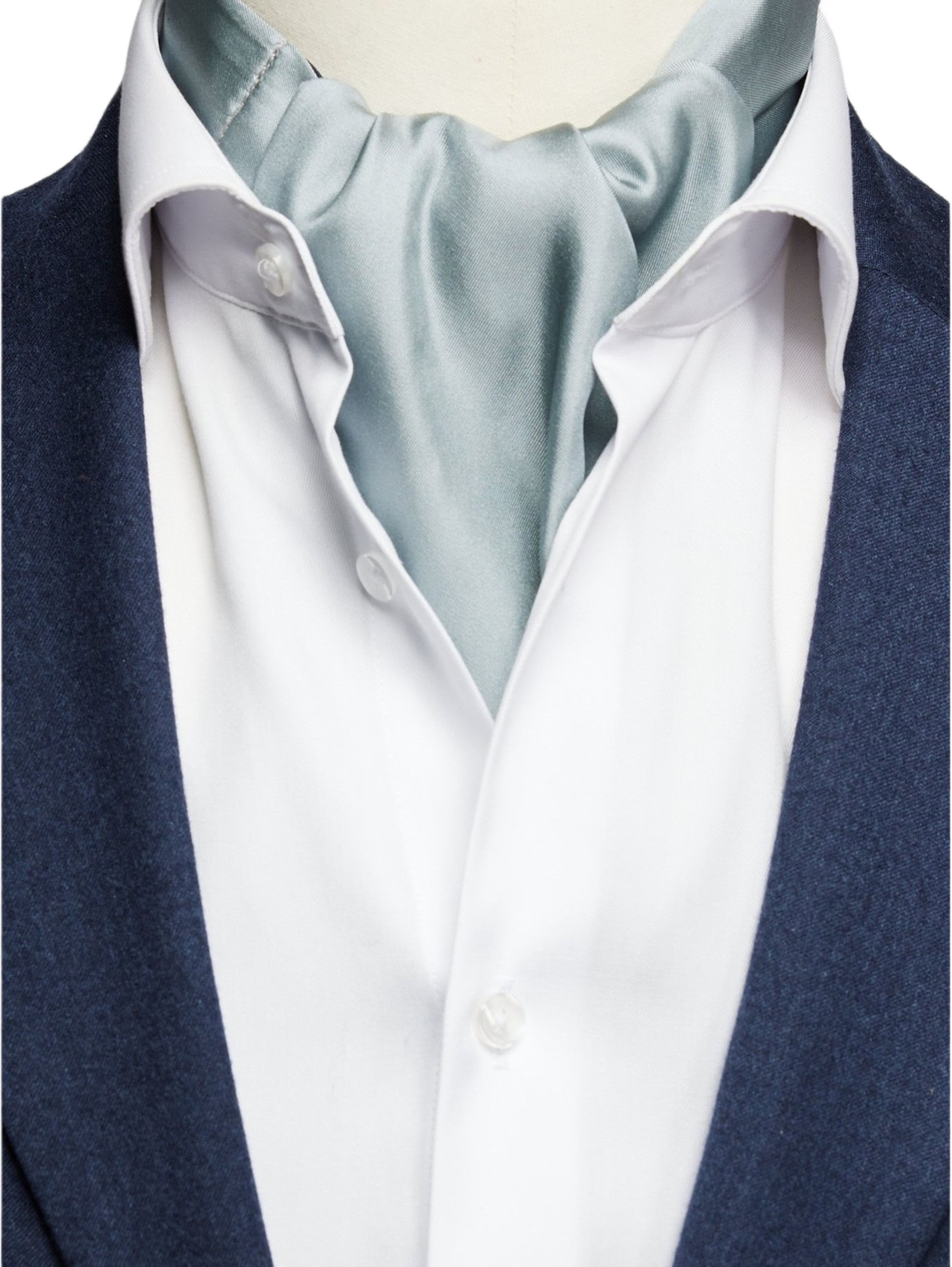 Silk Single Pointed Ascot Plain