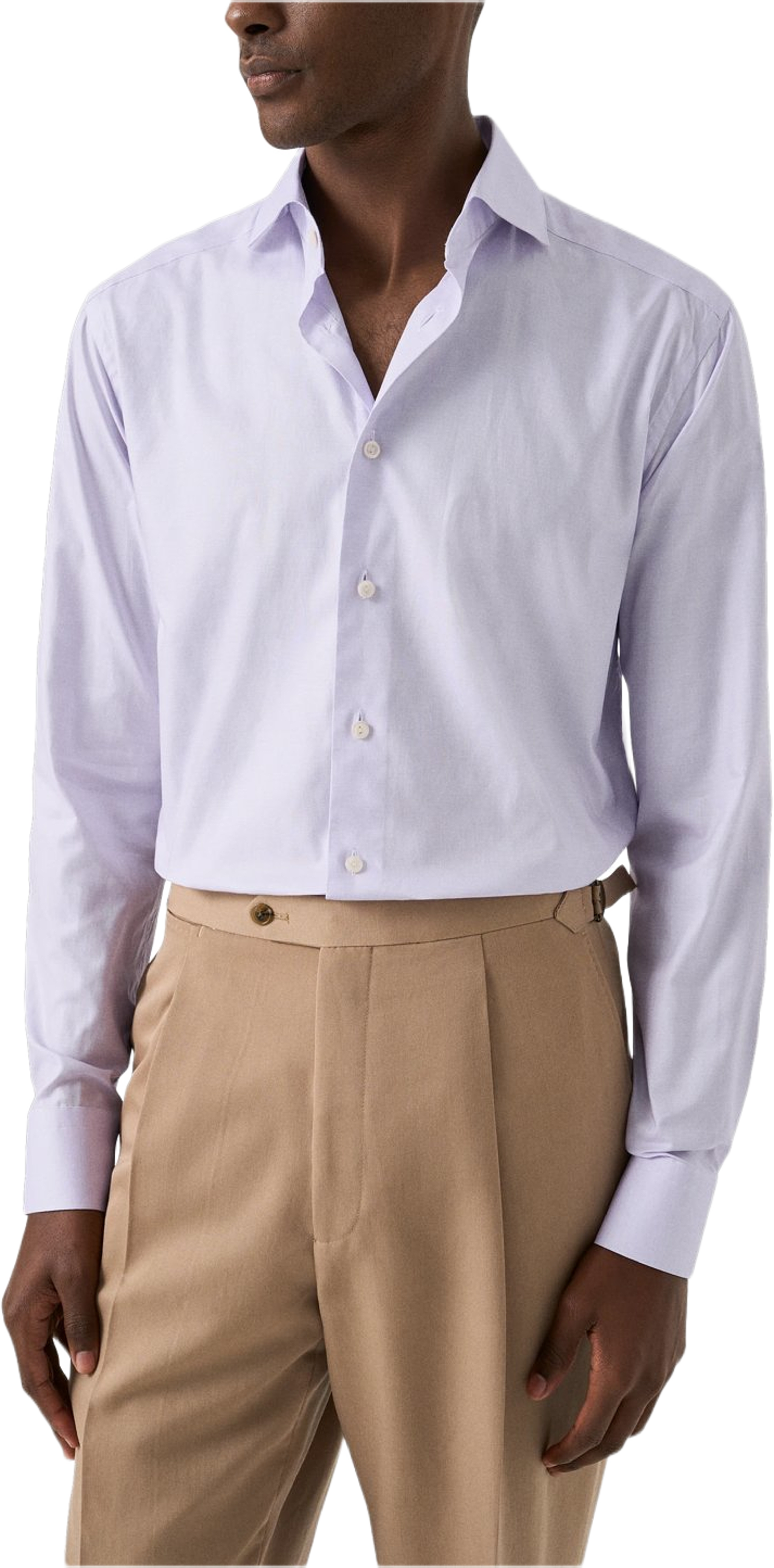 Enfärgad Signature Oxford-skjorta Contemporary Fit, från Eton, i färgen light purple. Klicka för att öppna bilden i stort format