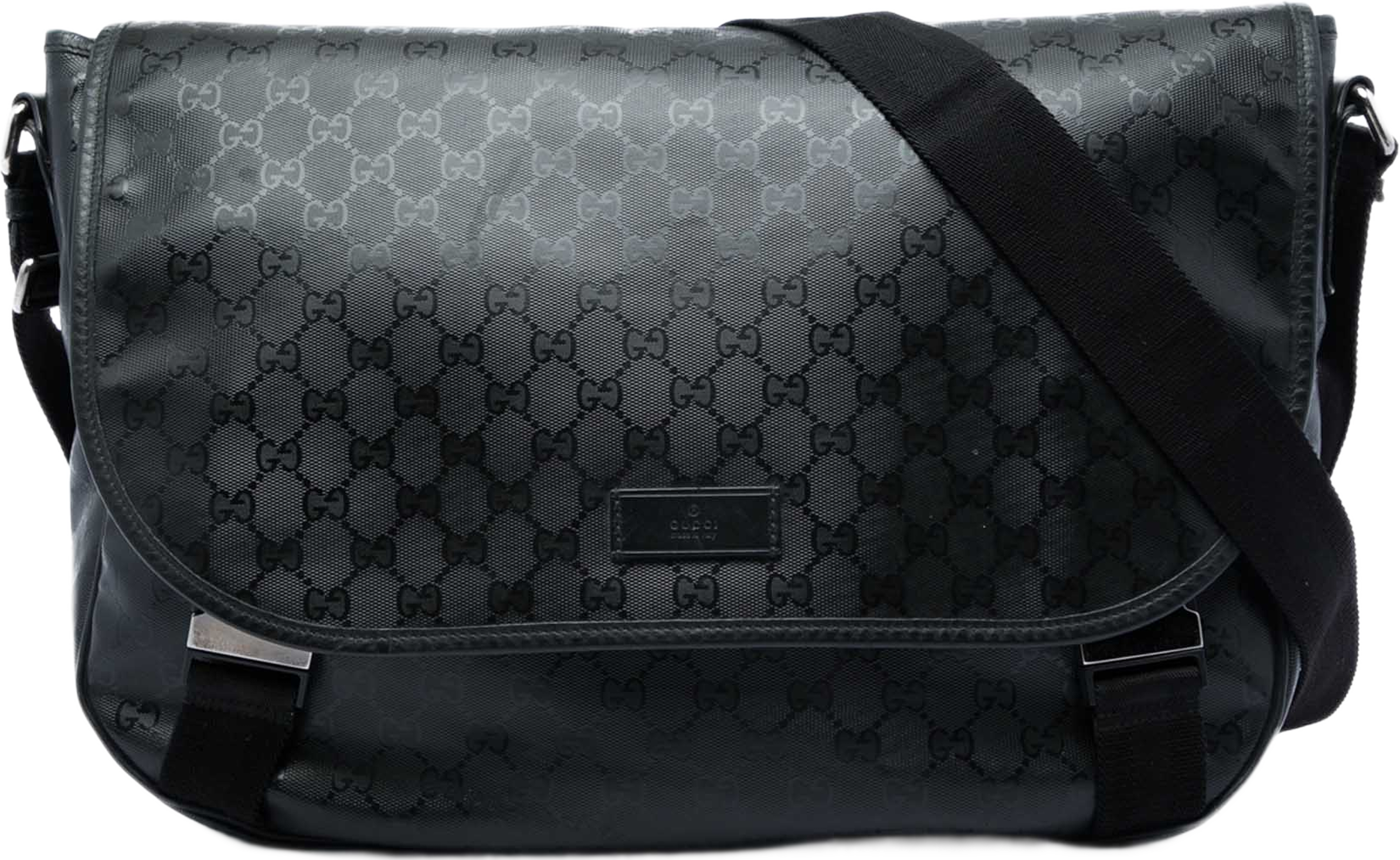 Gucci Gg Imprime Messenger Bag, från Luxclusif, i färgen svart. Klicka för att öppna bilden i stort format