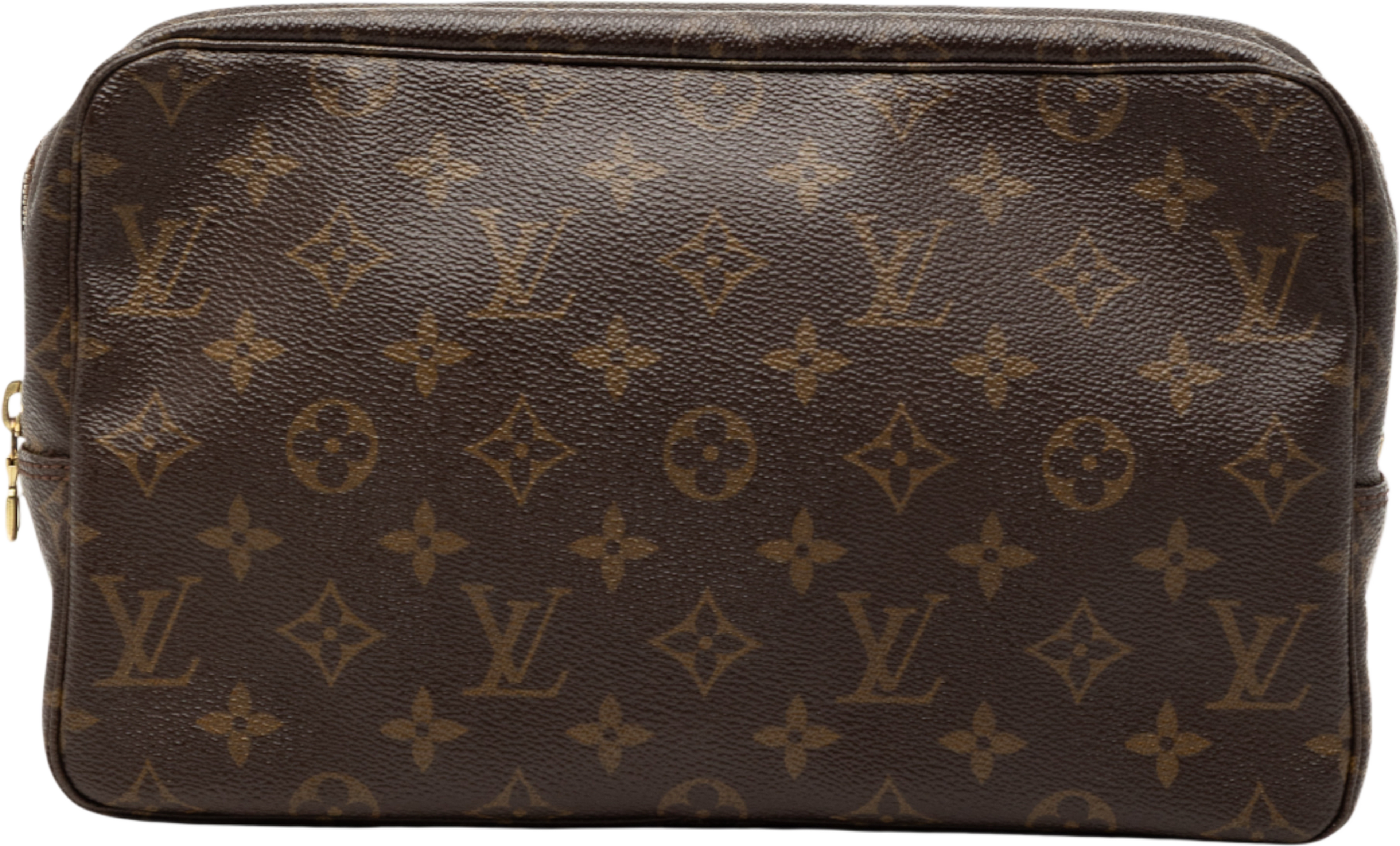 Louis Vuitton Monogram Trousse Toilette 28, från Luxclusif, i färgen brown. Klicka för att öppna bilden i stort format