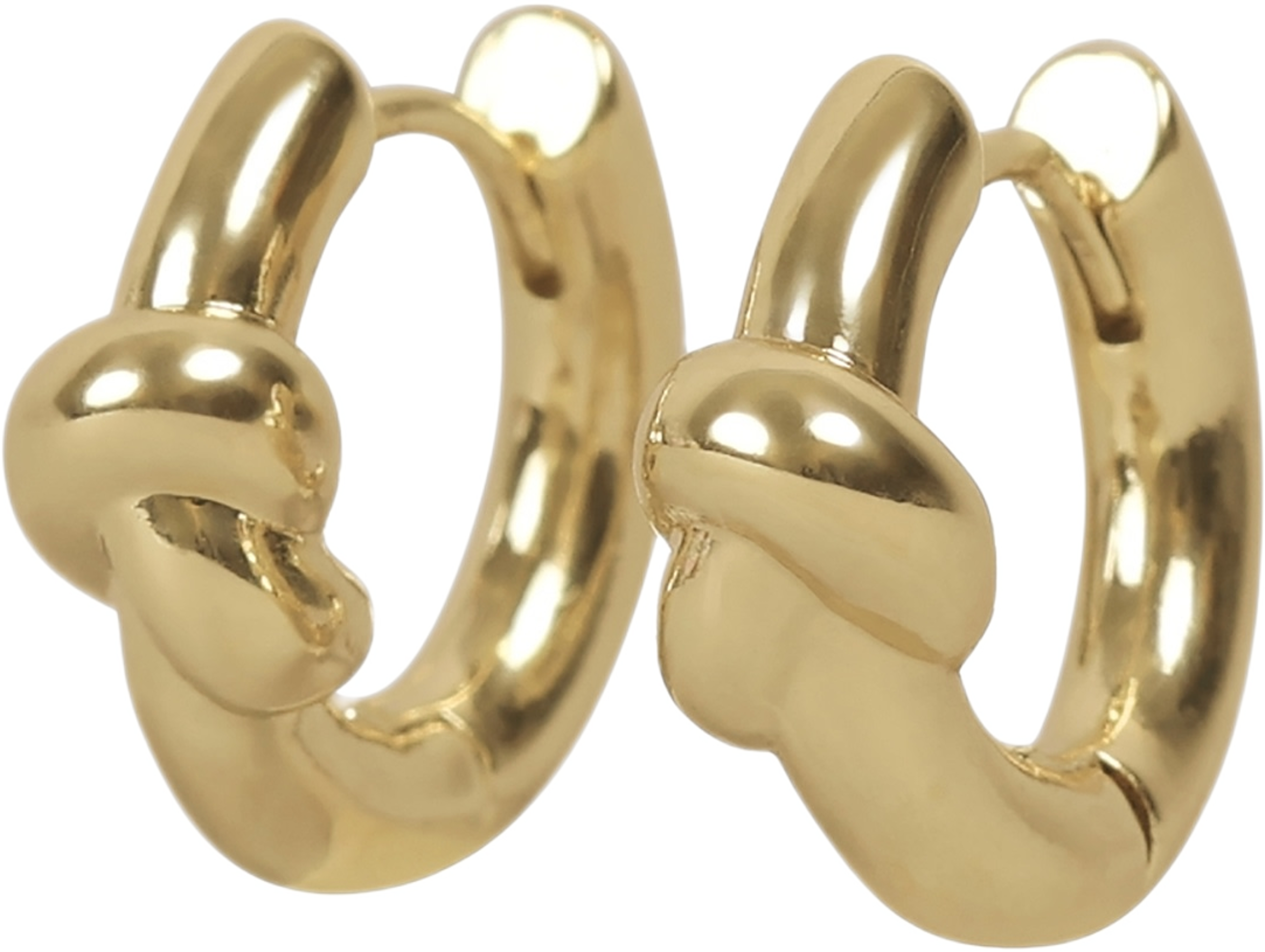 Everly Chunky Knot Ring Ear, från SNÖ of Sweden, i färgen plain g. Klicka för att öppna bilden i stort format