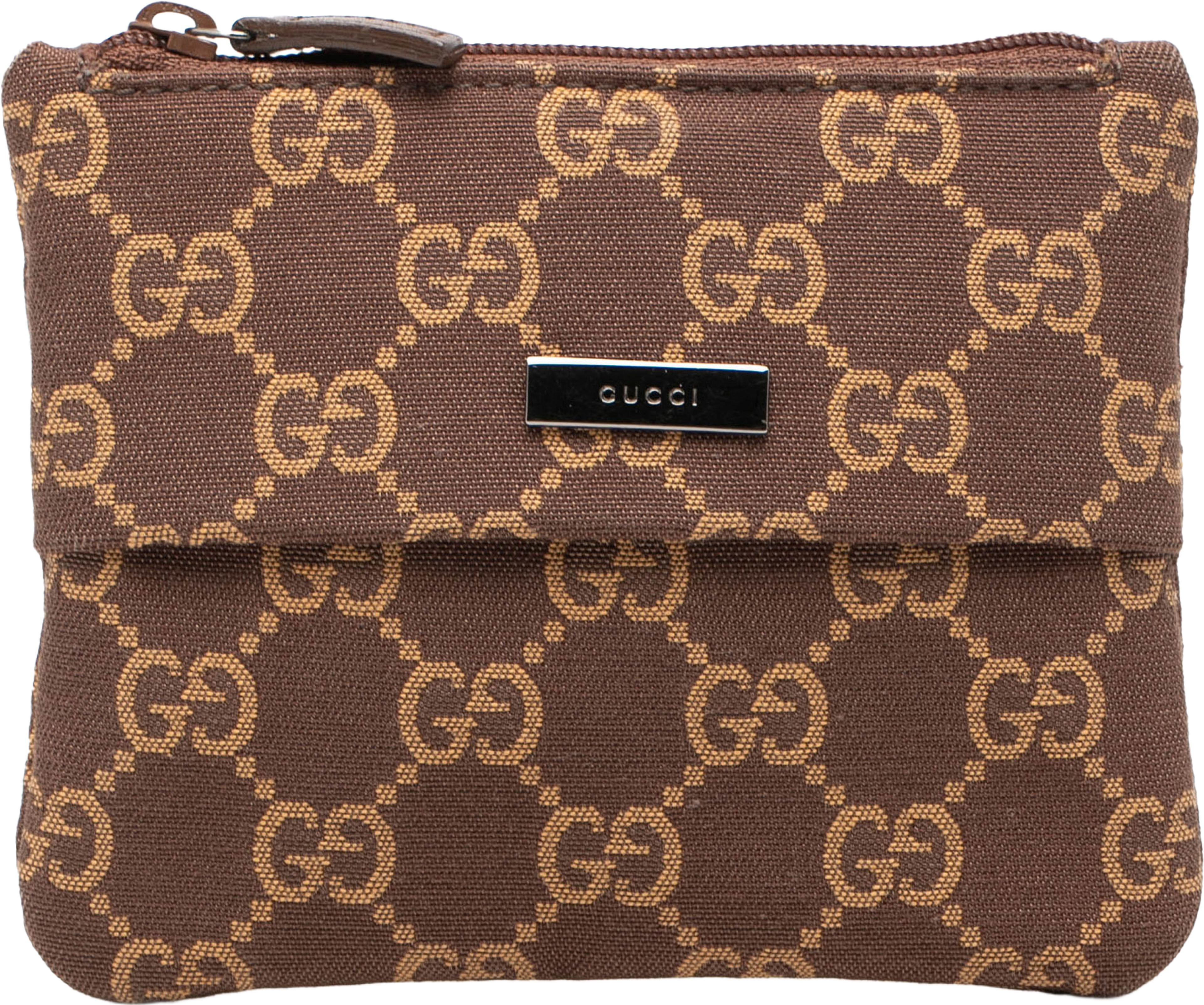 Gucci Gg Canvas Compact Wallet, från Luxclusif, i färgen brown. Klicka för att öppna bilden i stort format