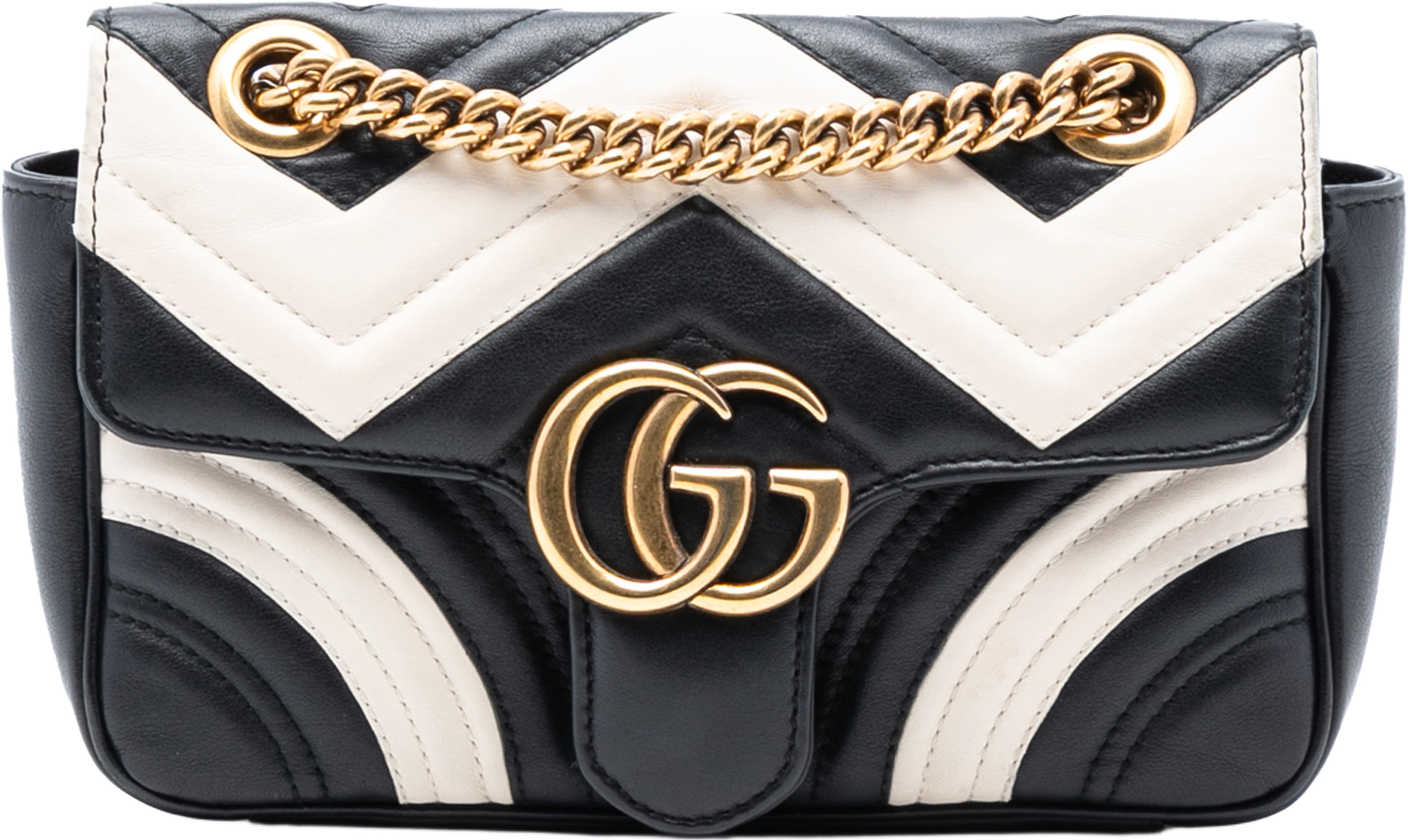 Gucci Small Gg Marmont Matelasse Leather Shoulder Bag, från Luxclusif, i färgen black. Klicka för att öppna bilden i stort format
