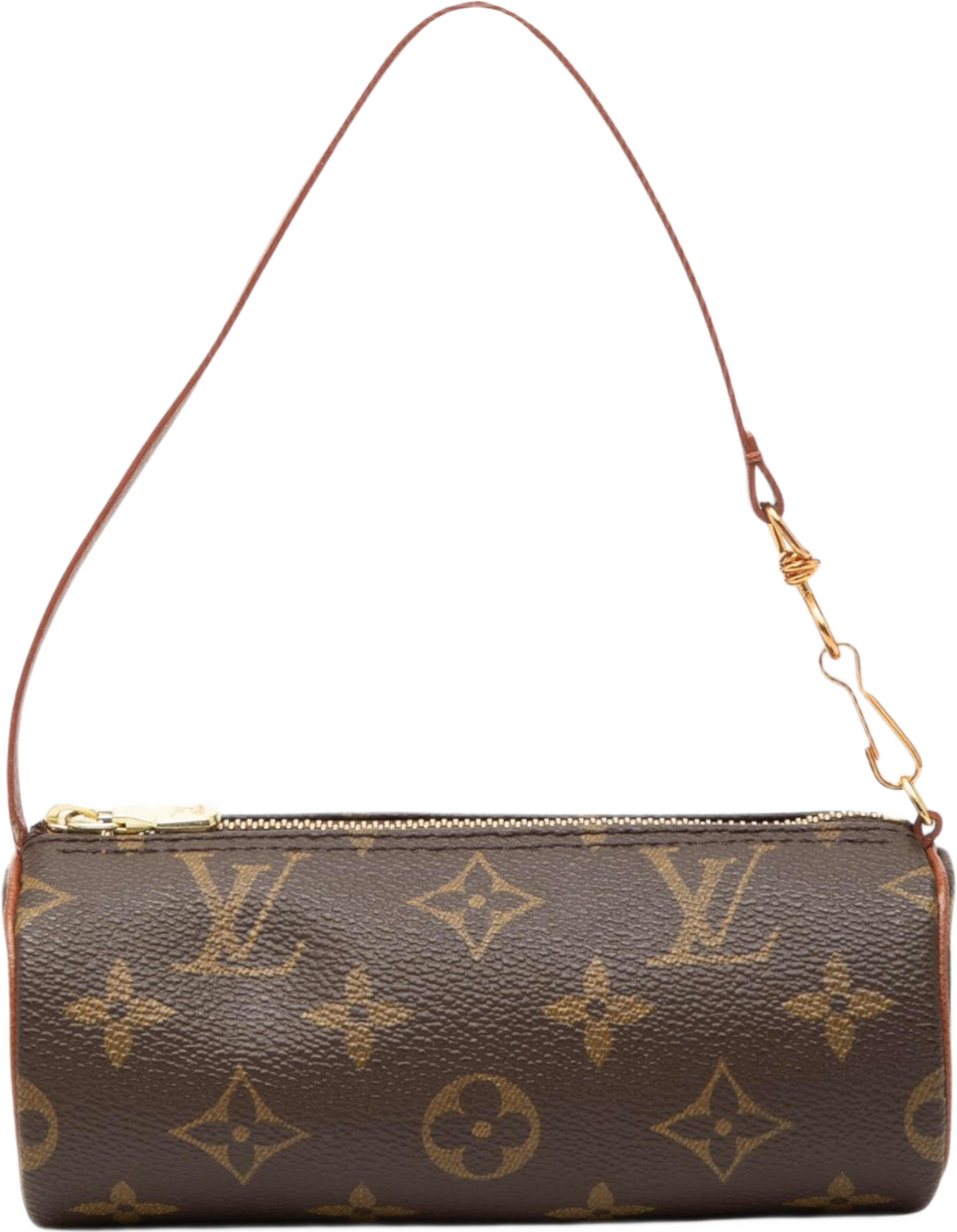 Louis Vuitton Monogram Papillon Pochette, från Luxclusif, i färgen brun. Klicka för att öppna bilden i stort format