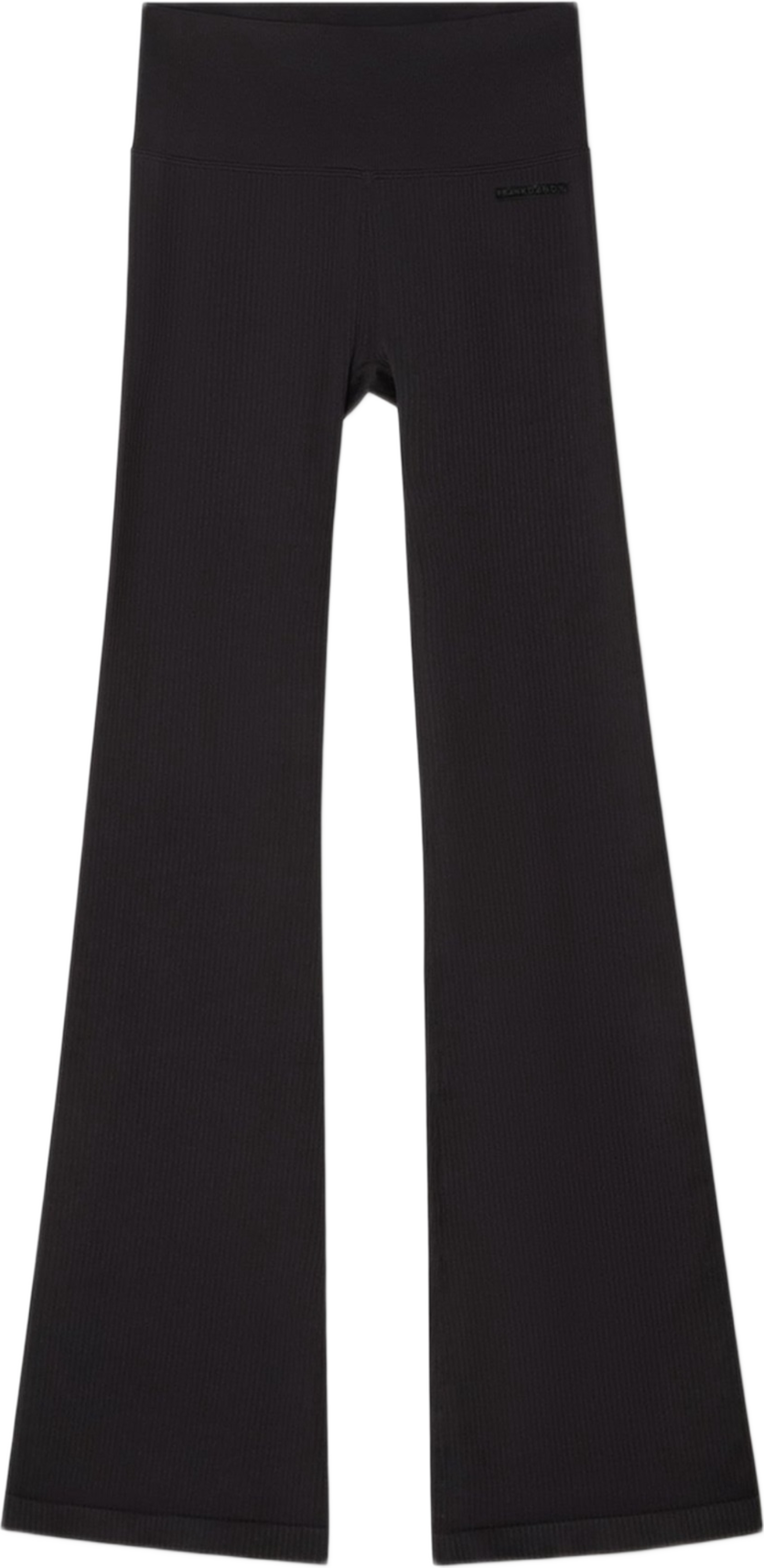 Women's Ribbed Flare Tights, från Frank Dandy, i färgen black. Klicka för att öppna bilden i stort format