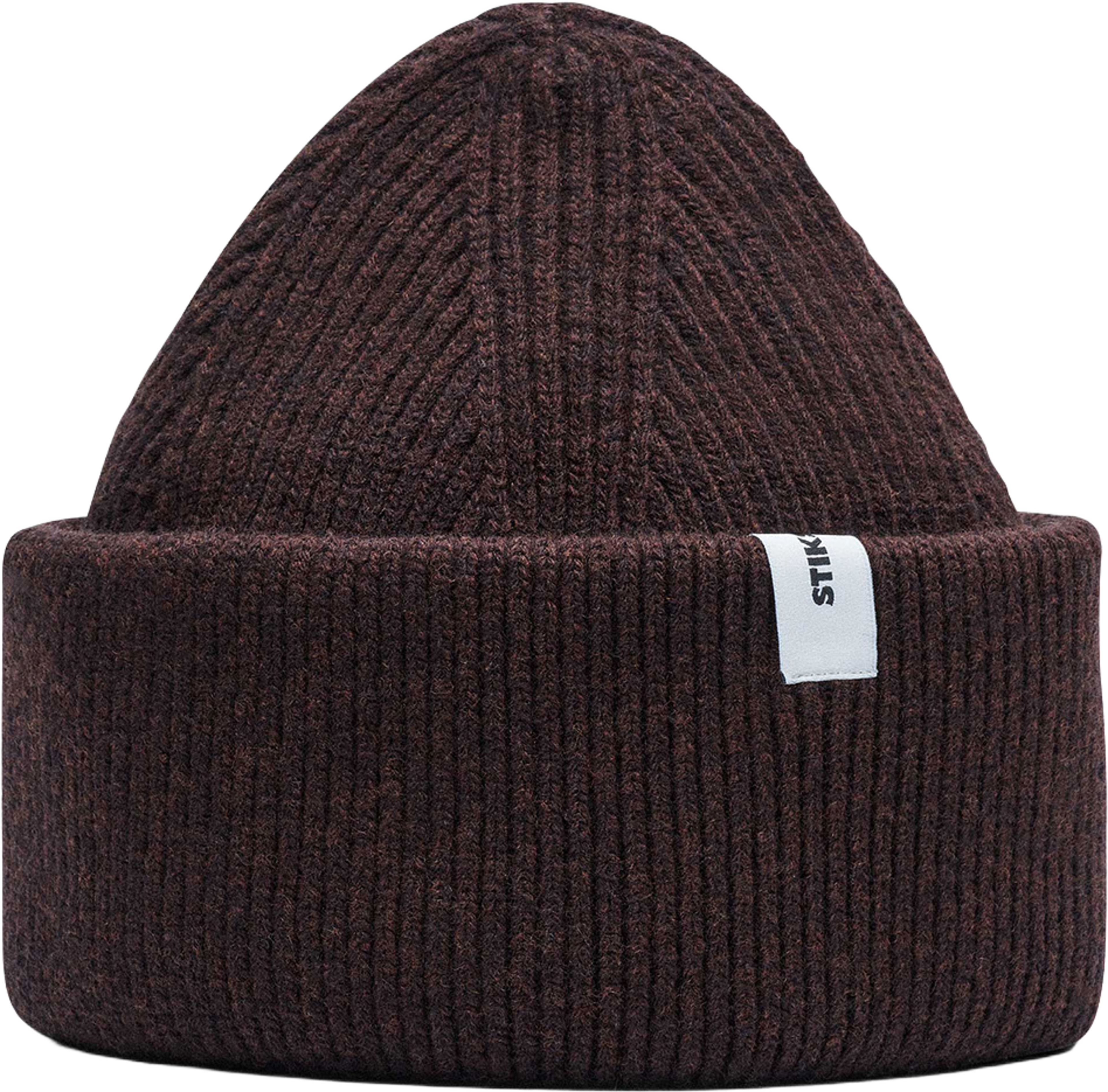 Beanie 01 Merino Chunky Fit, från Stiksen, i färgen brown. Klicka för att öppna bilden i stort format