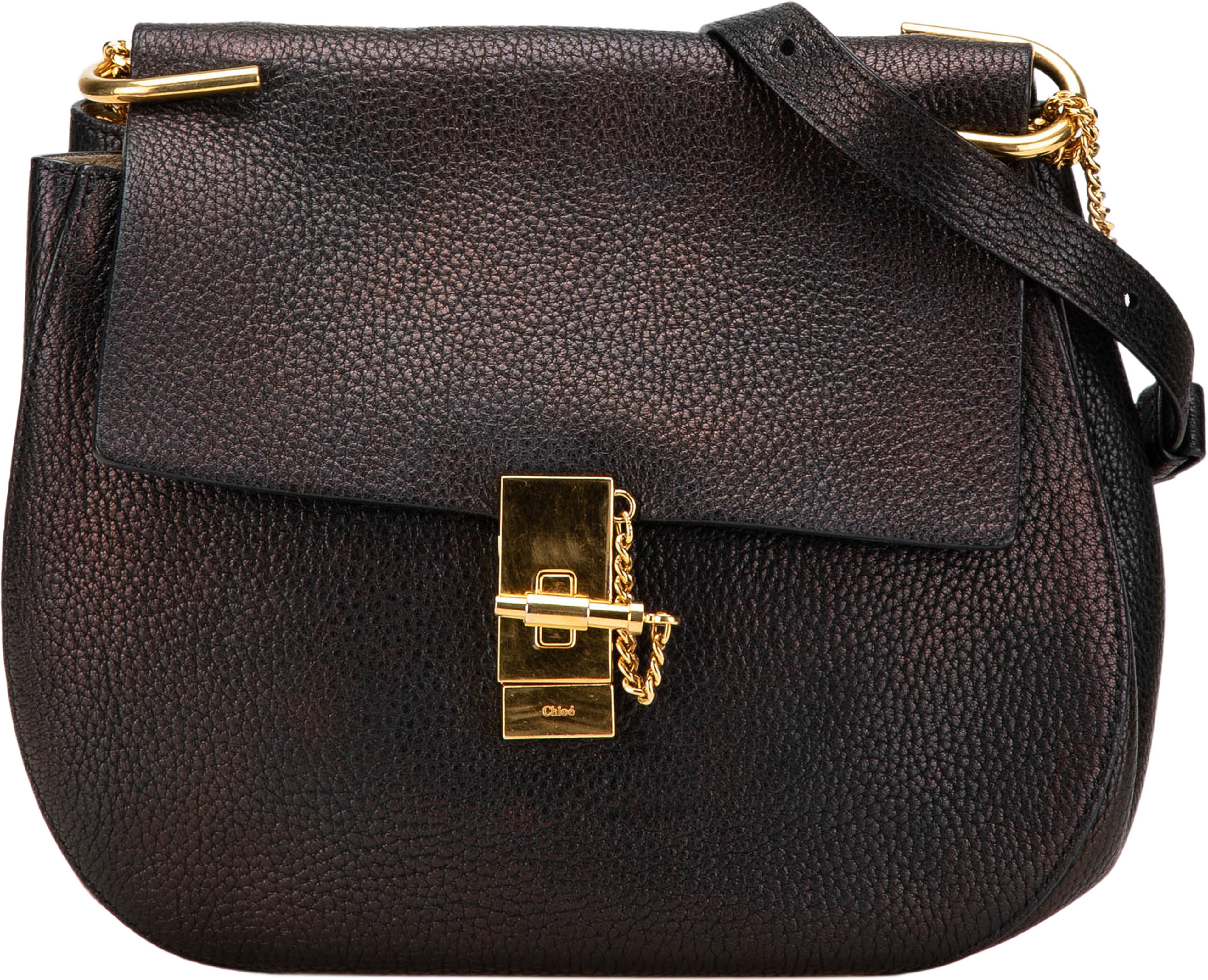 Chloé Large Grained Lambskin Drew Crossbody