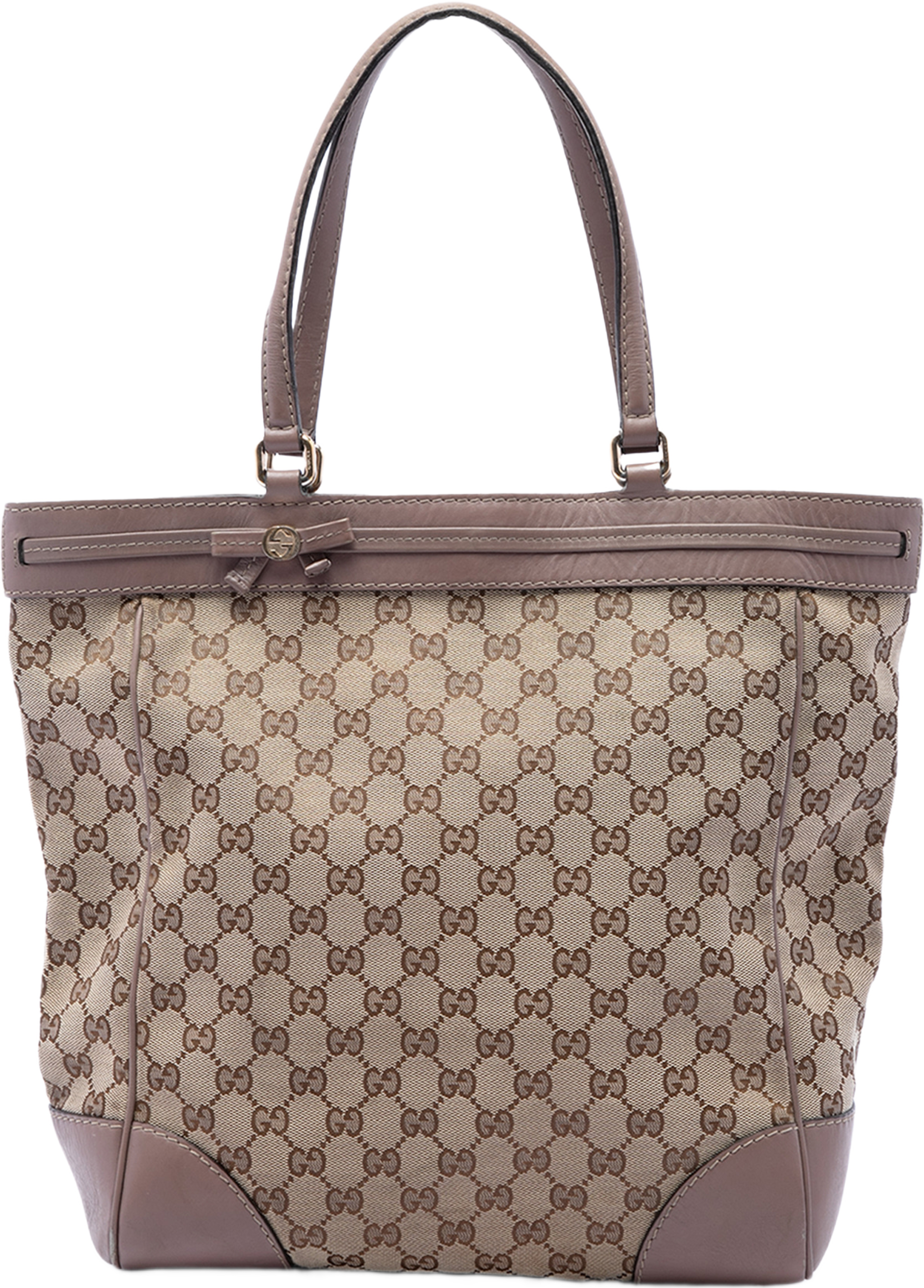 Gucci Gg Canvas Mayfair Tote, från Luxclusif, i färgen beige. Klicka för att öppna bilden i stort format