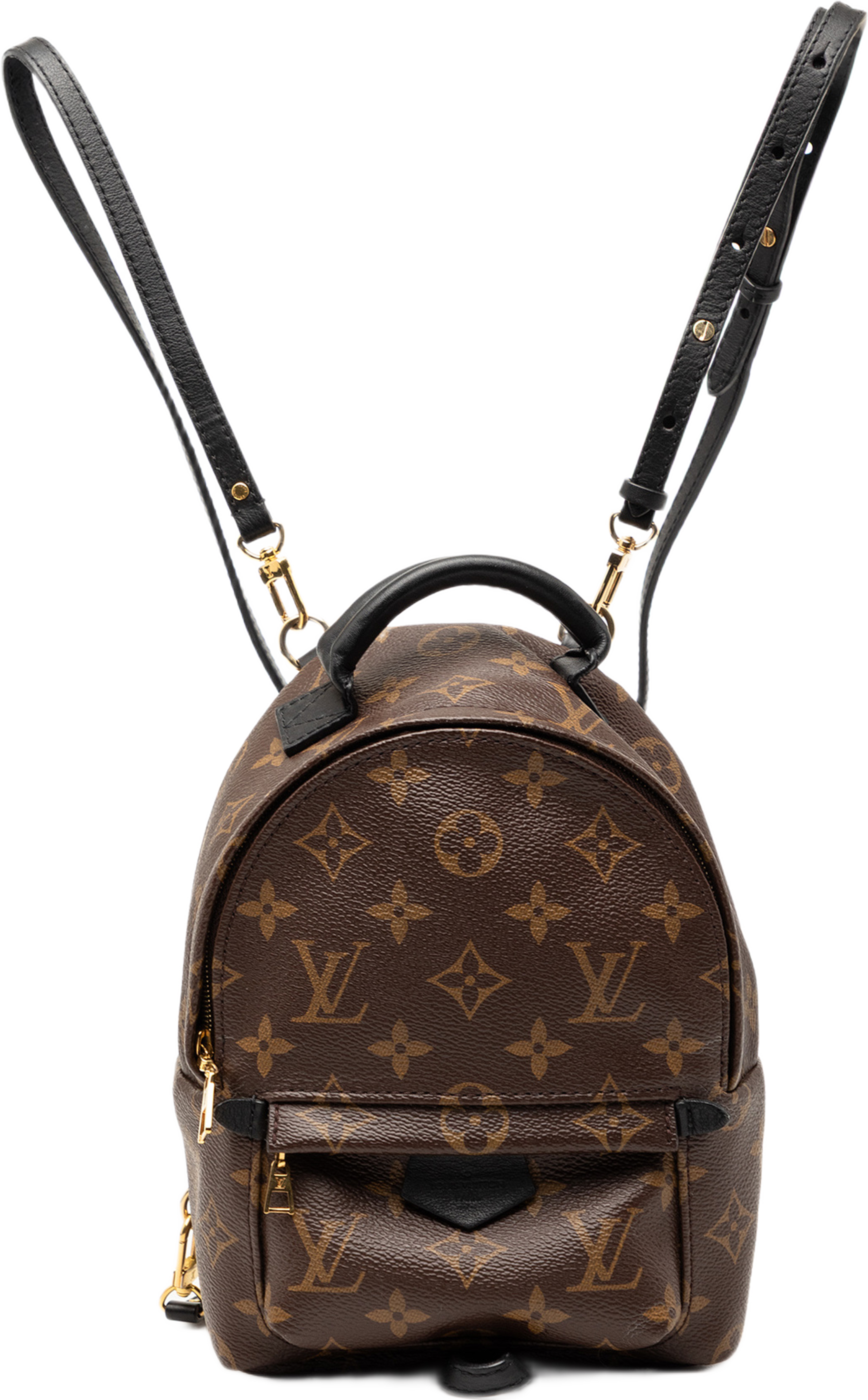 Louis Vuitton Monogram Mini Palm Springs, från Luxclusif, i färgen brun. Klicka för att öppna bilden i stort format