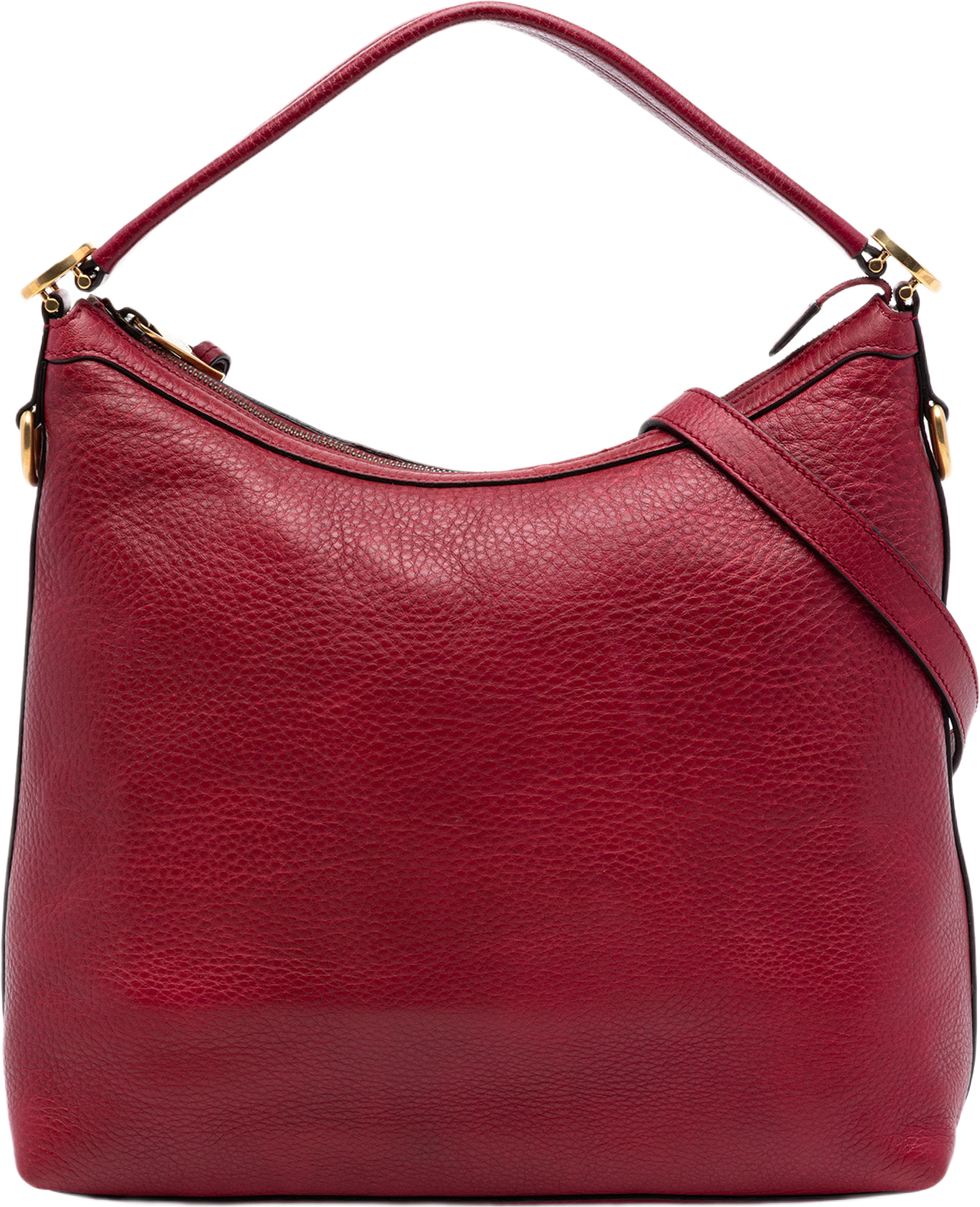 Gucci Small Grained Calfskin Miss Gg Hobo, från Luxclusif, i färgen röd. Klicka för att öppna bilden i stort format
